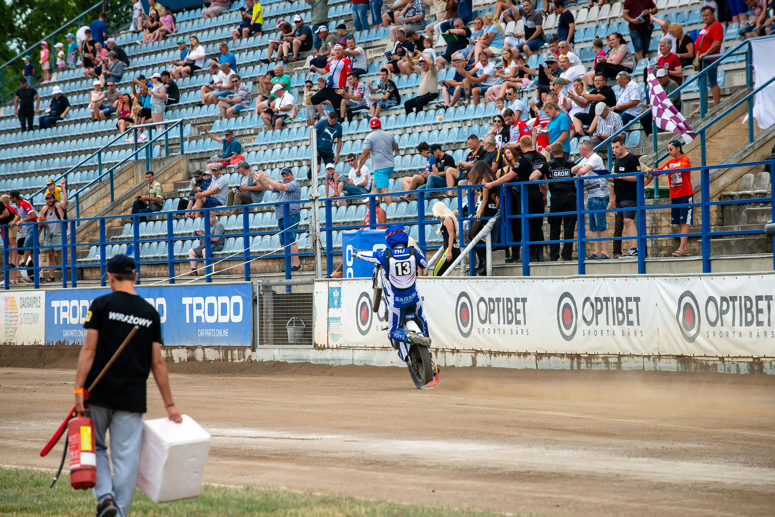 Optibet Lokomotiv Daugavpils 55 — 34 SpecHouse PSŻ Poznań / 2021-07-04. Fotogrāfs Romualds Rubenis un Artemijs Stašāns