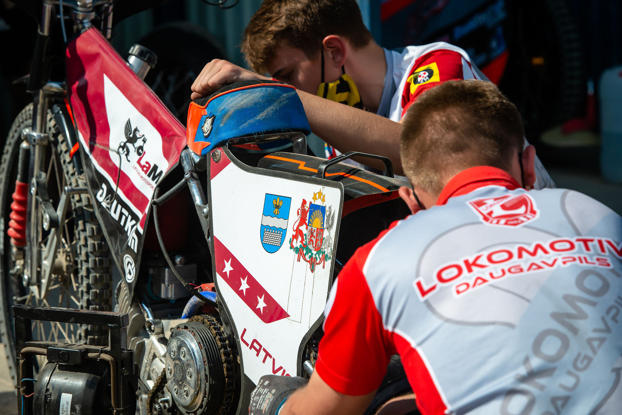 FIM Speedway U21 World Championship Qualifying Round 1 / 2021-06-12. Fotogrāfs Romualds Rubenis un Artemijs Stašāns