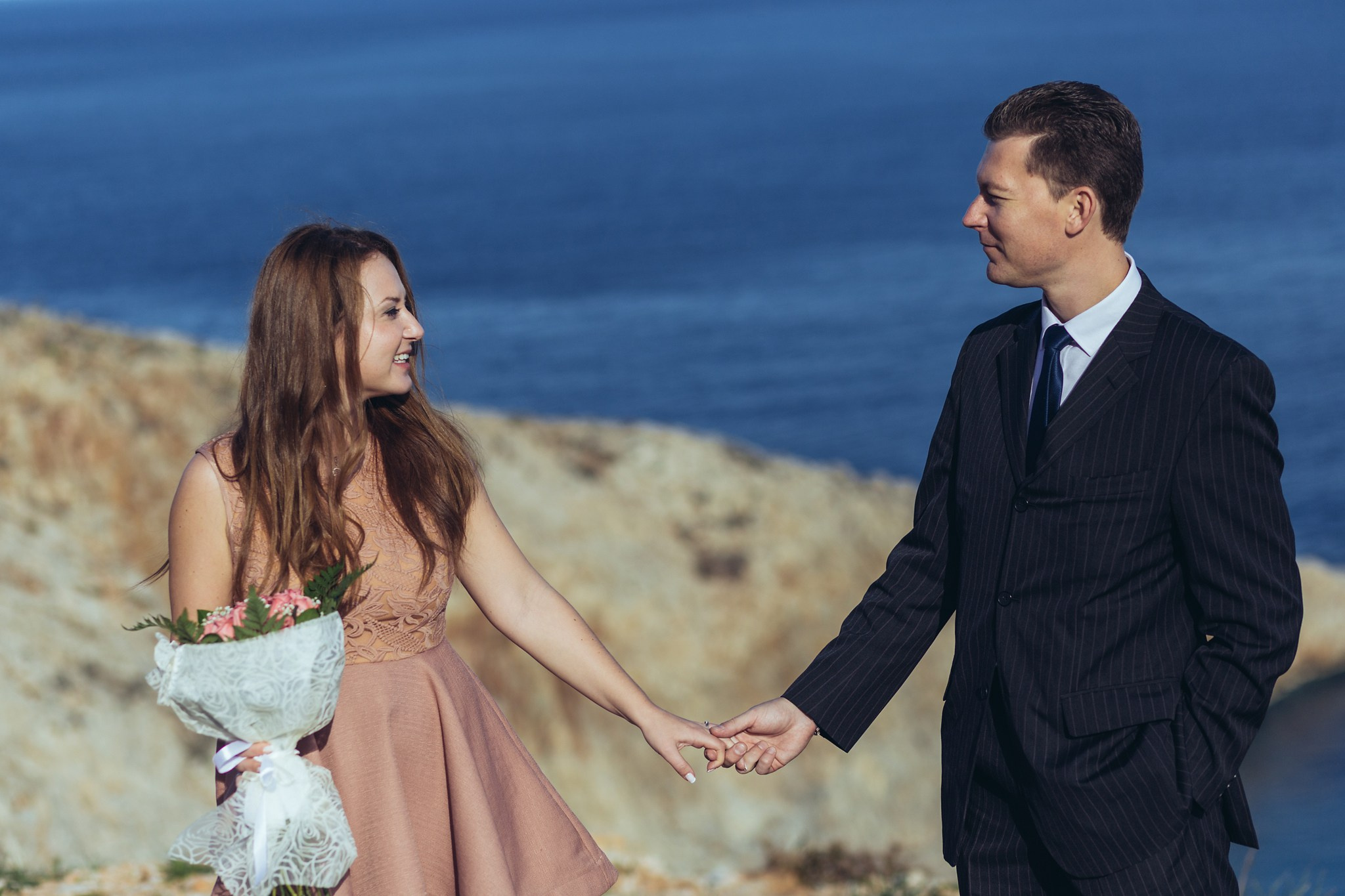 Ronalds & Svetlana, Crete. Denny Savon — Photographer in Santorini | Weddings, Love Stories & Flying Dress