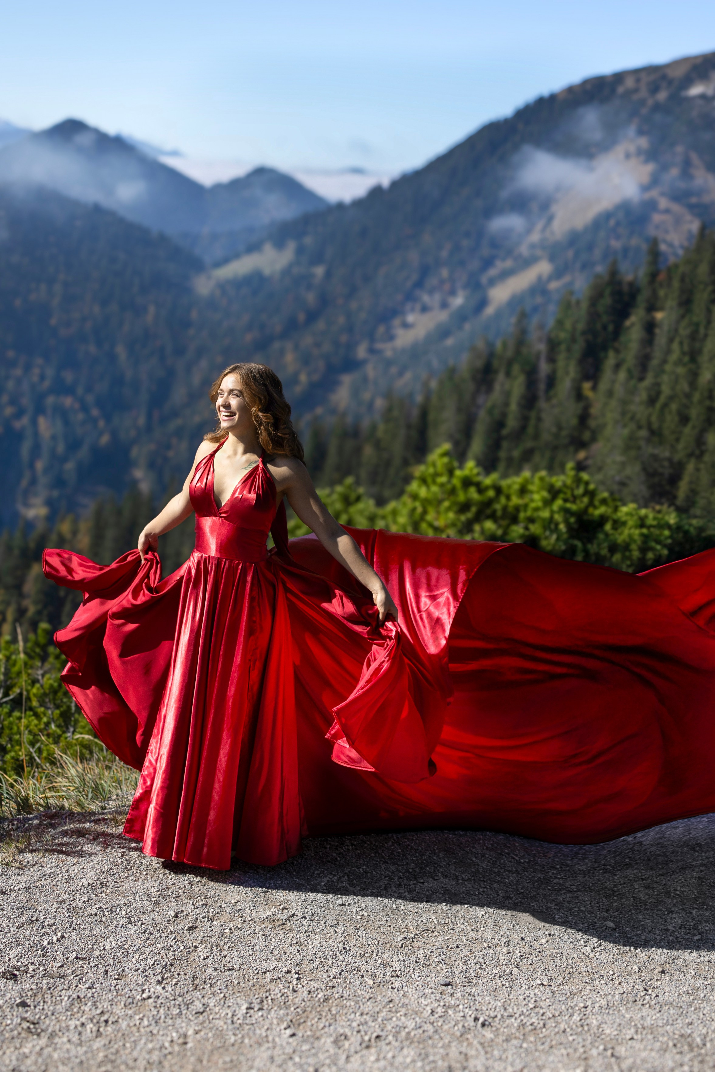 Shooting in the mountains. Photographer in Munich