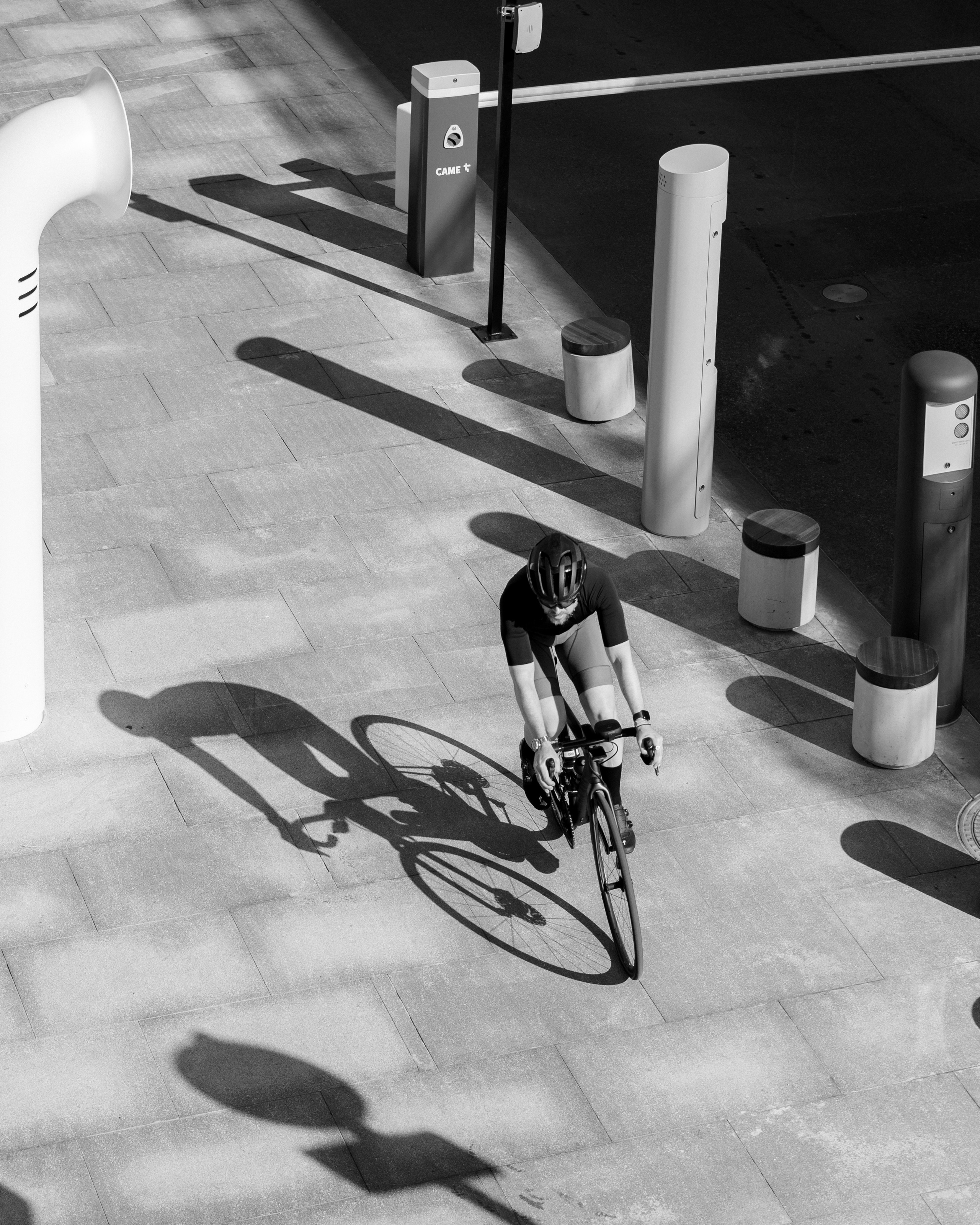 Cycling. Photographer in New York City