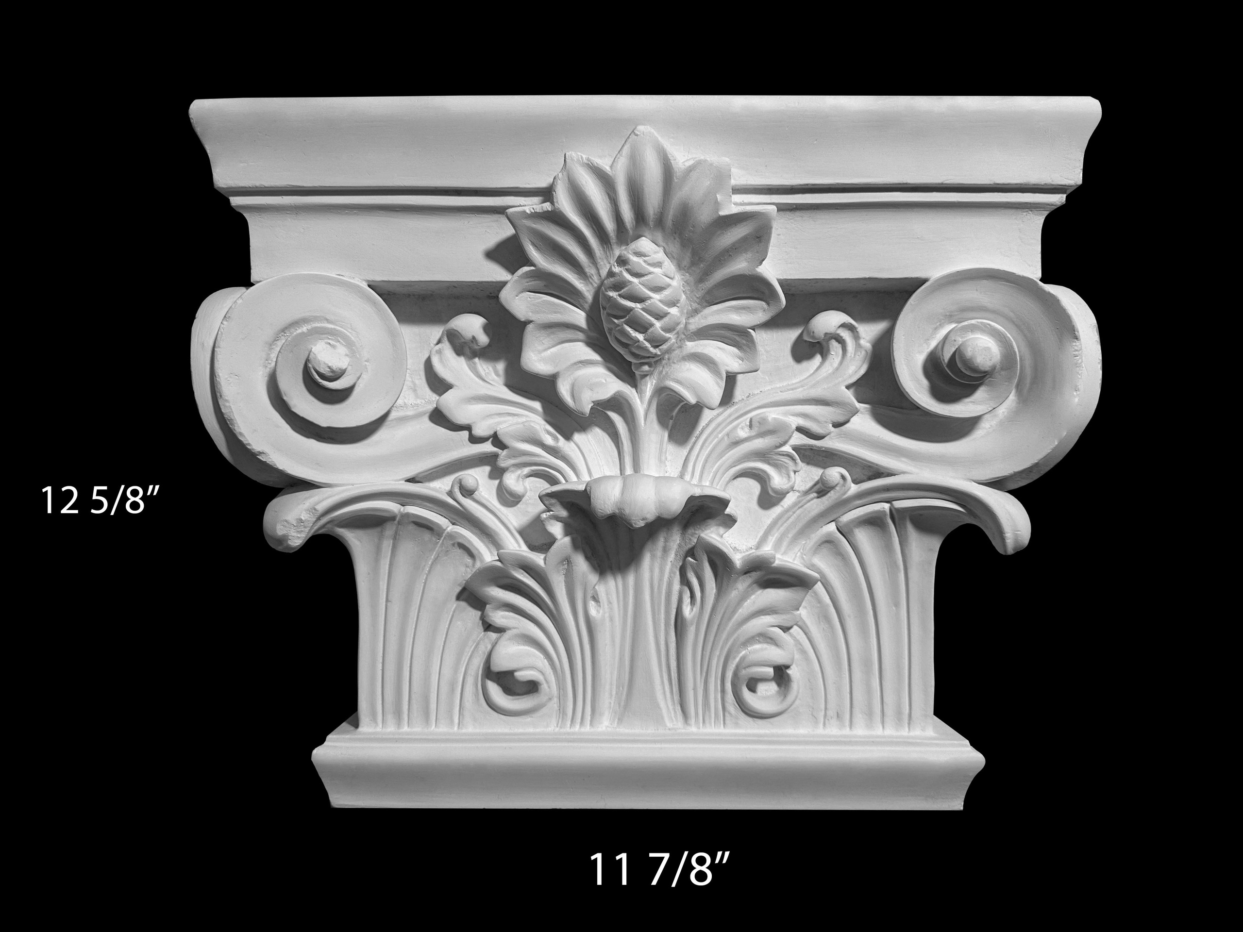 Columns. Plaster molding