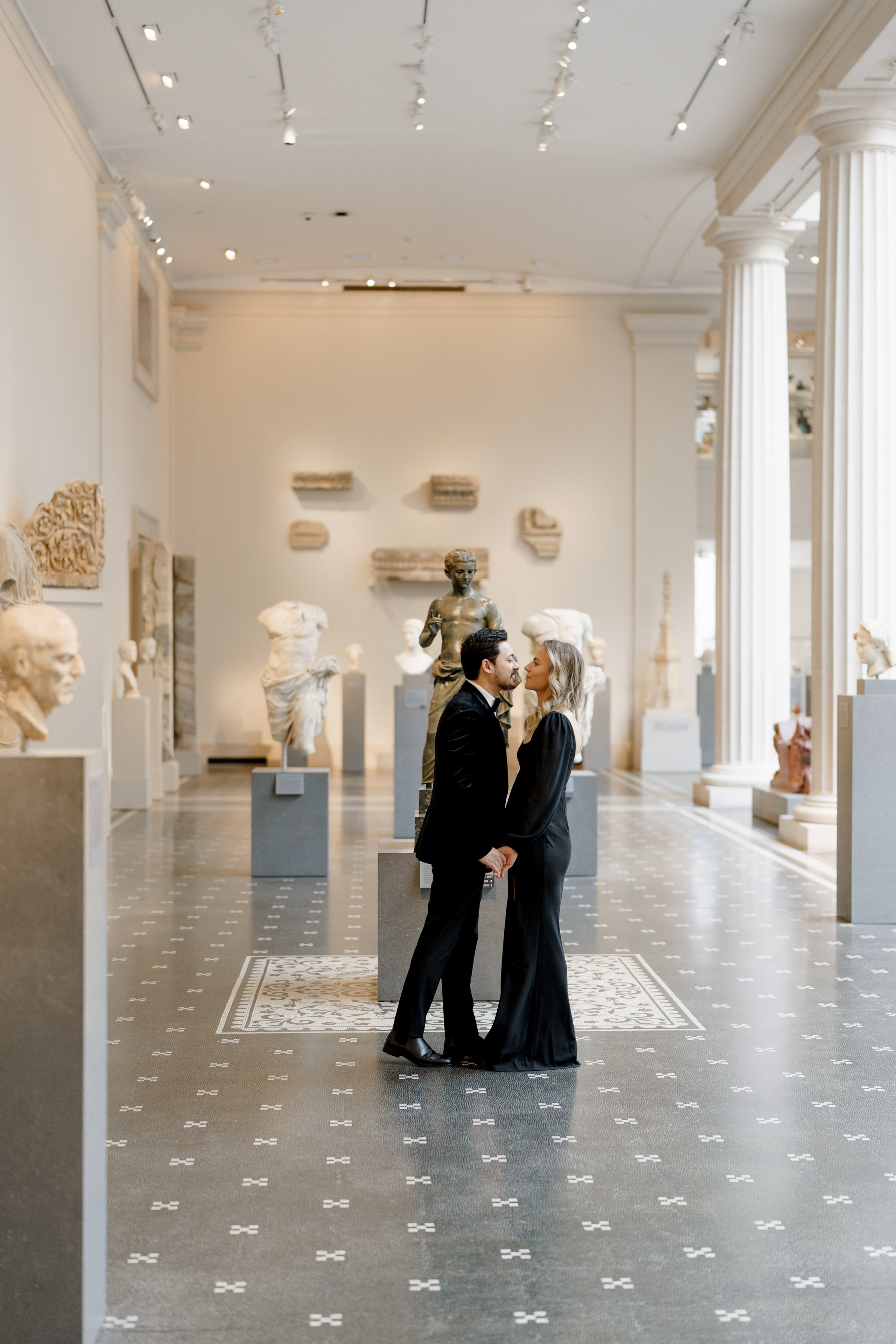 Caroline and Brendan’s Museum MET and Library Engagement Shoot. Wedding photographer and videographer New York | New Jersey