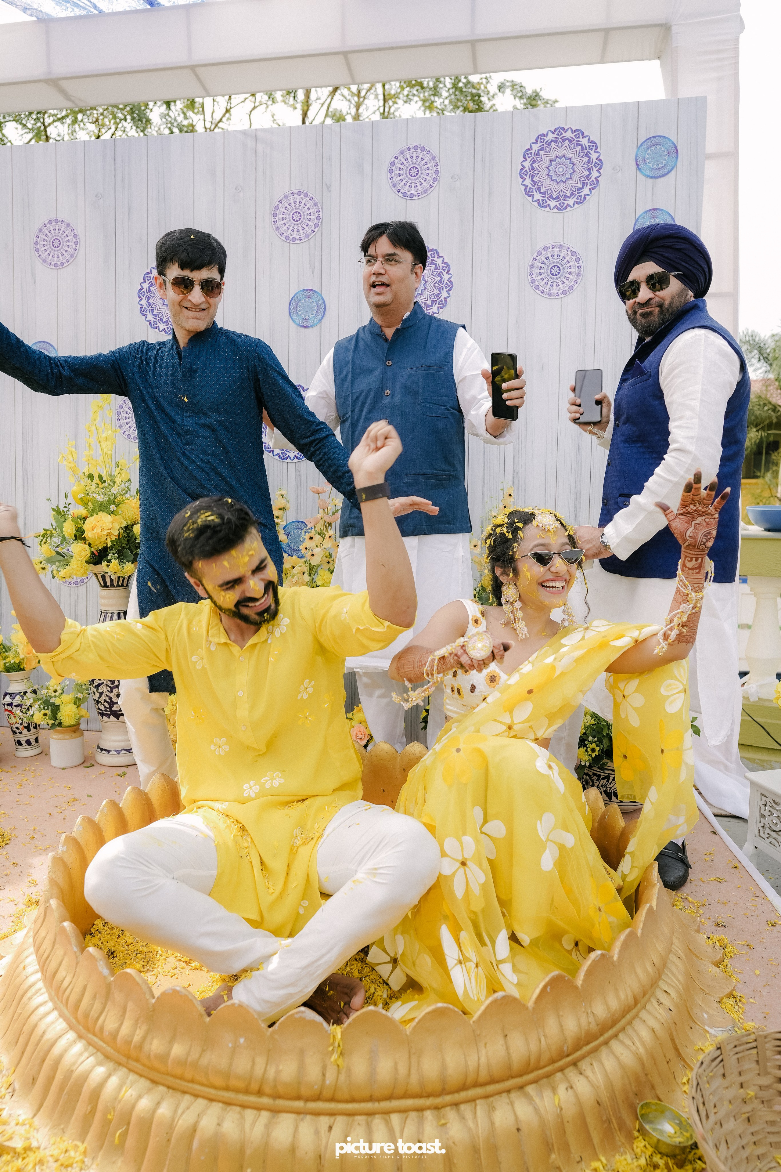 Haldi Hues Ft. Baebie & Goyal. Fine art Wedding Photographers in India & Canada