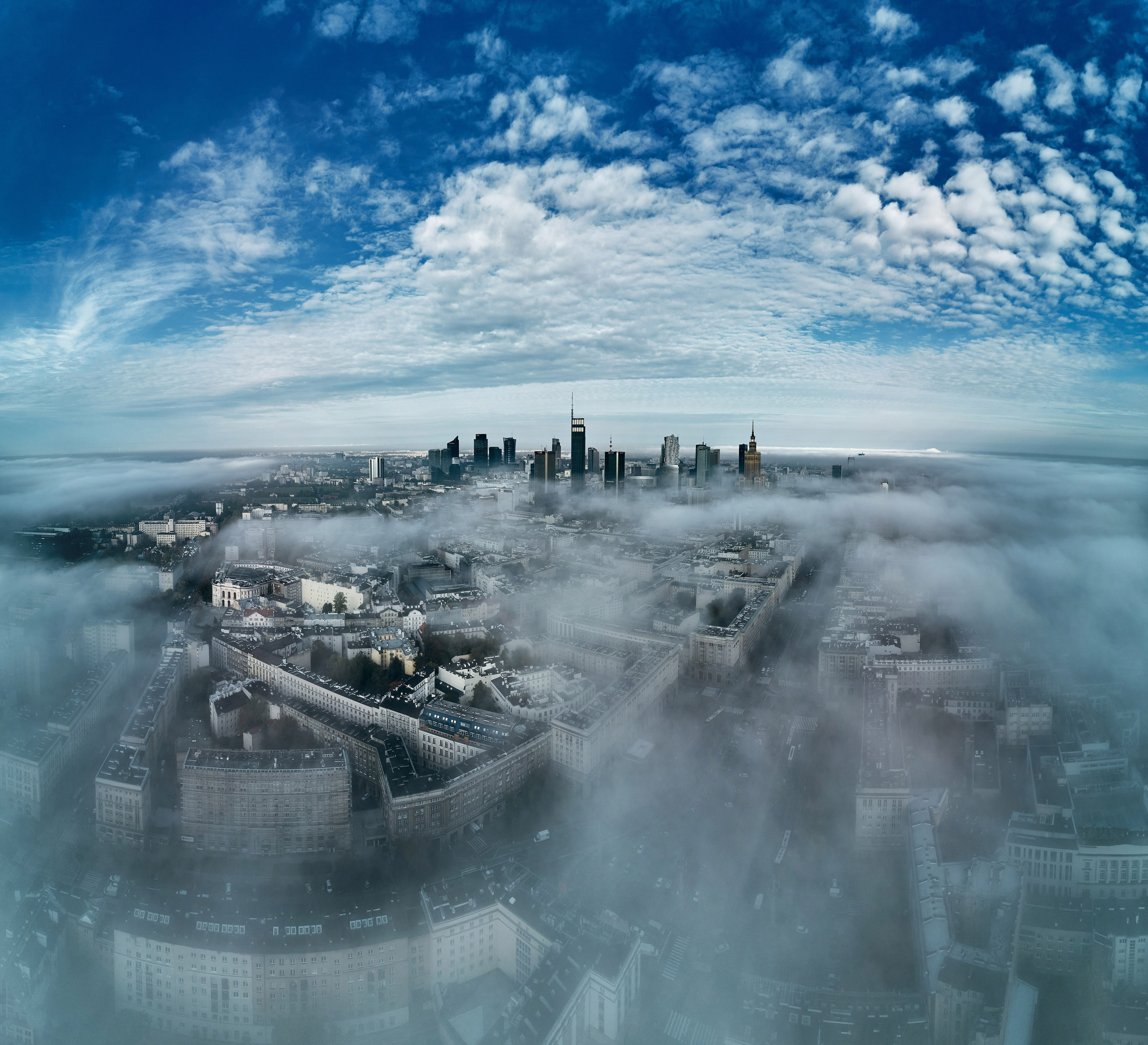 Lotnicza dronowa fotografia Warszawy - Miasto widziane z lotu ptaka. Андрей Шипилов — Фотография & Видеография