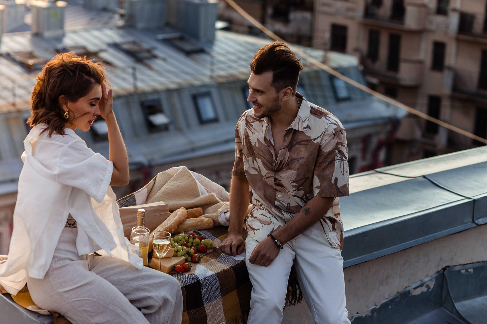 Love story on the roof