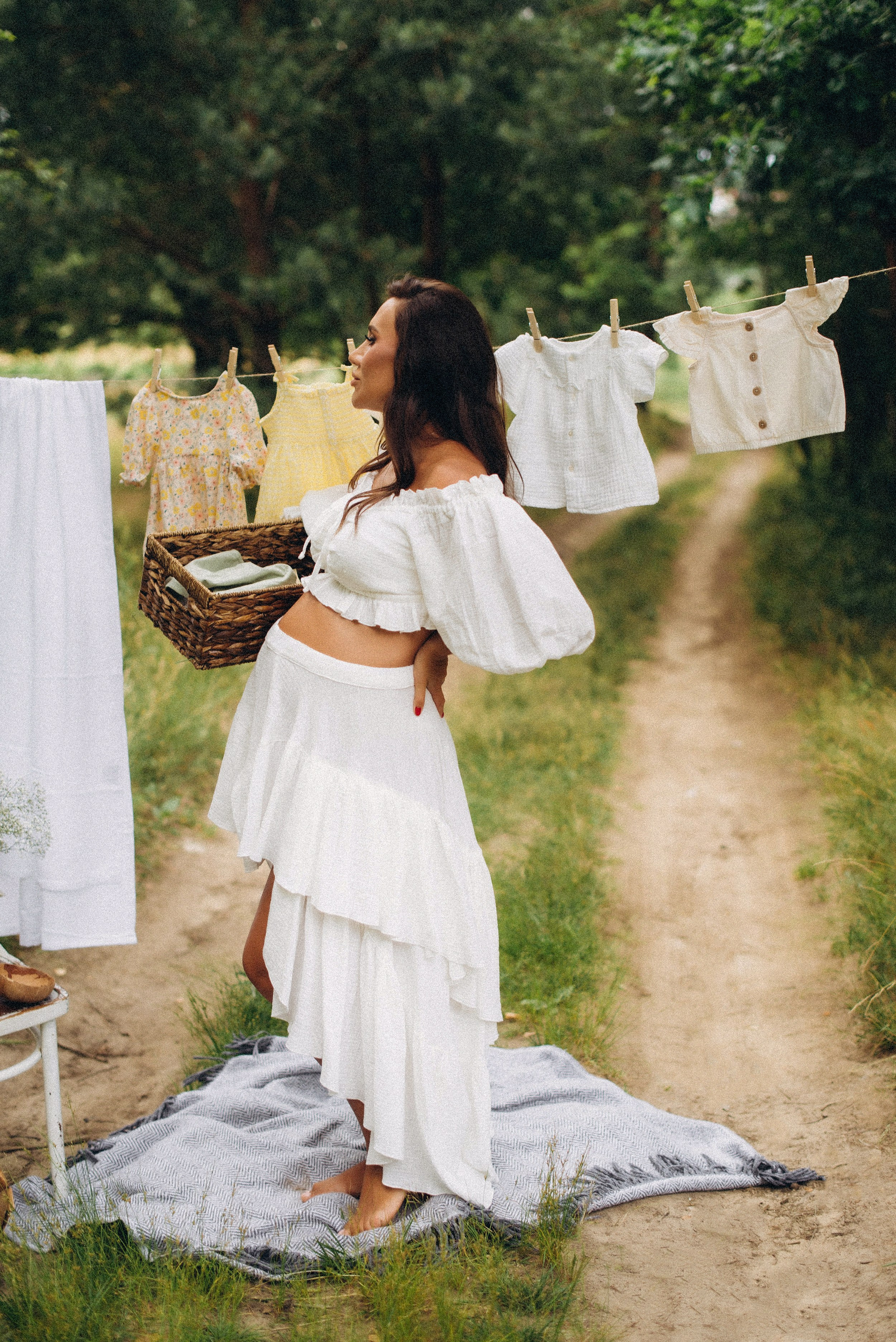 Беременность на природе. Семейный фотограф Лейпциг, Германия