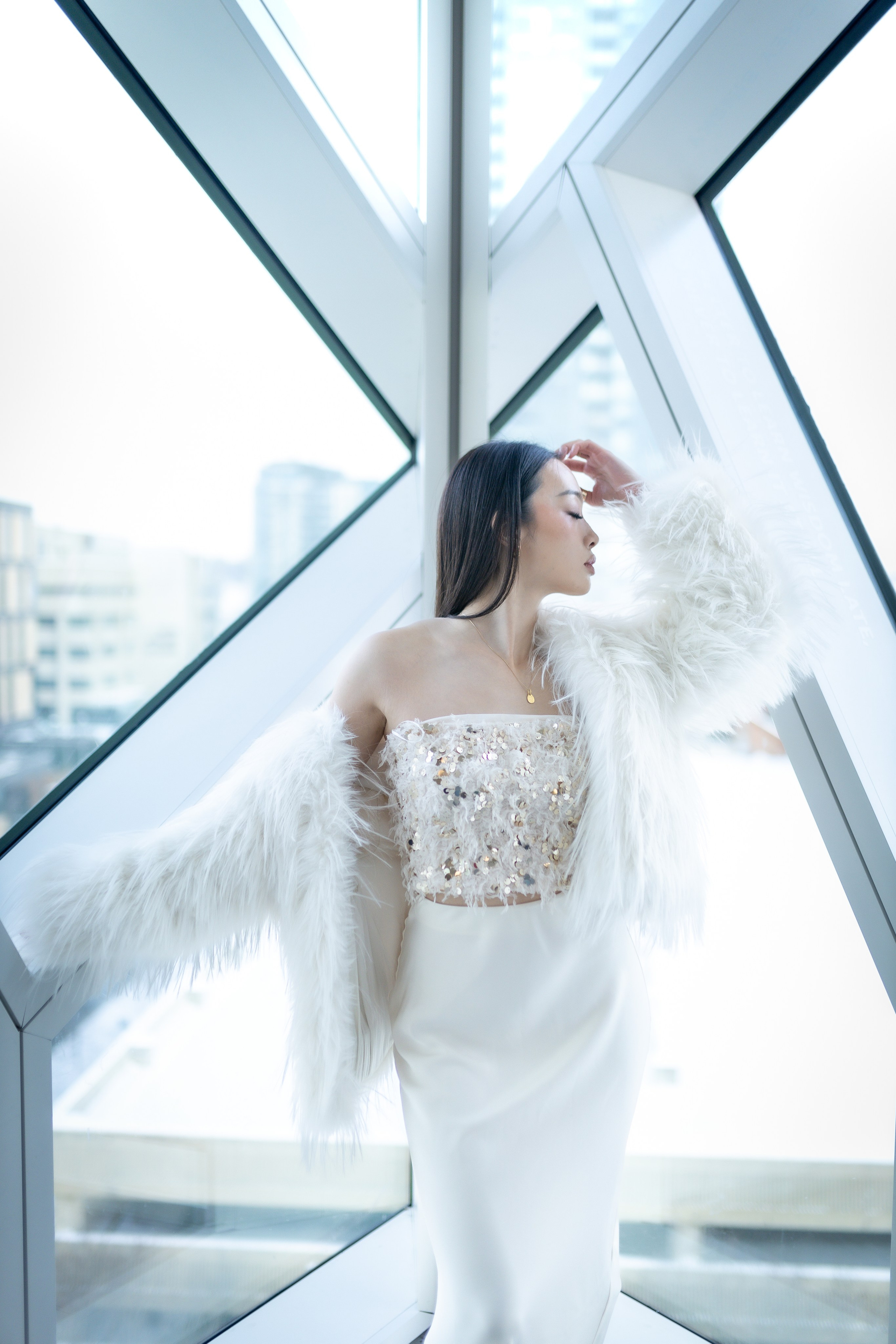 Elegant Moments: Alvina Phan Photo Session. ProFly.club — Professional aerial filming in Calgary