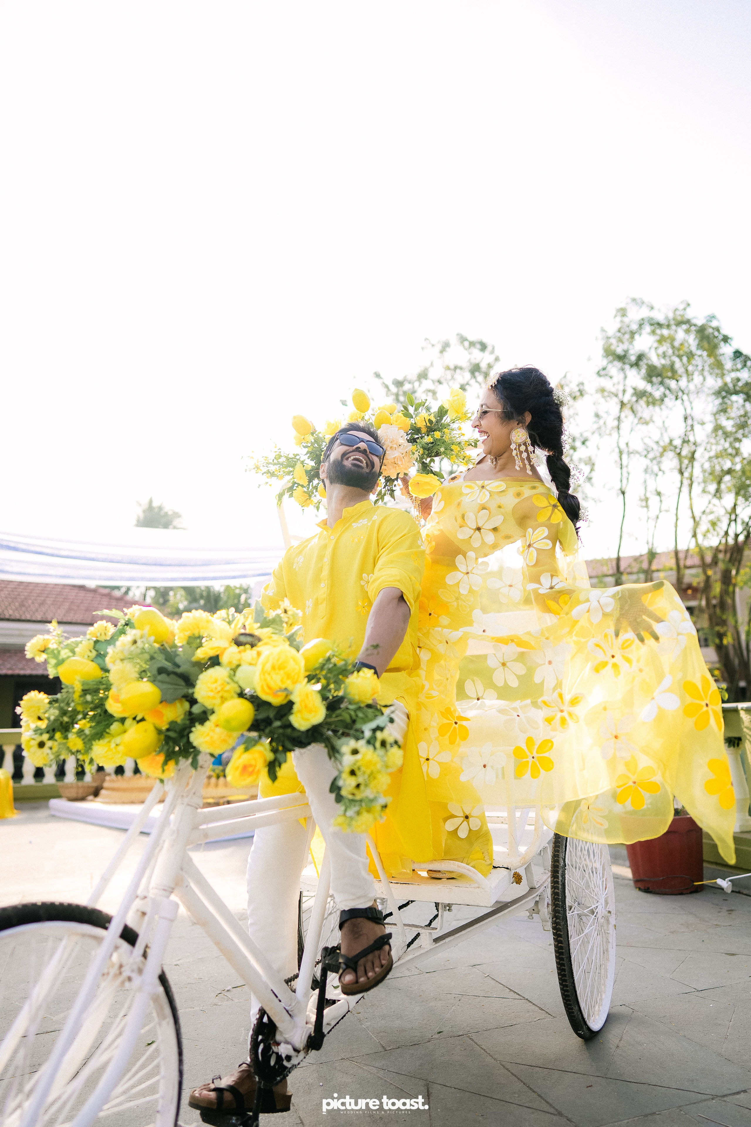 Haldi Hues Ft. Baebie & Goyal. Fine art Wedding Photographers in India & Canada
