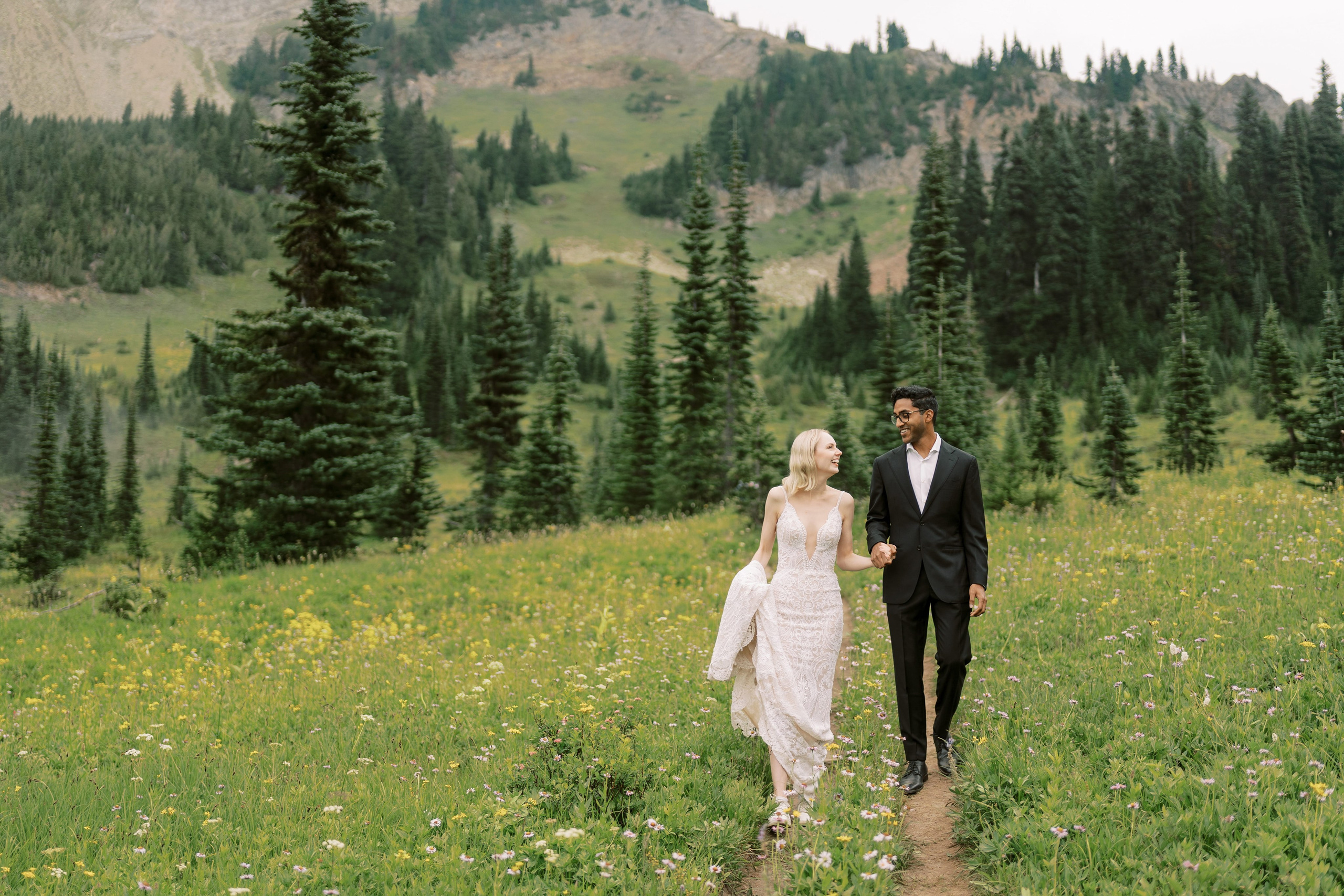 Rachel & Ryan Wedding photoshoot. August 2024. Little Tipsoo Lake, WA Day 2. EVAN ARISTOV WEDDING PHOTOGRAPHY — Seattle Wedding Photographer