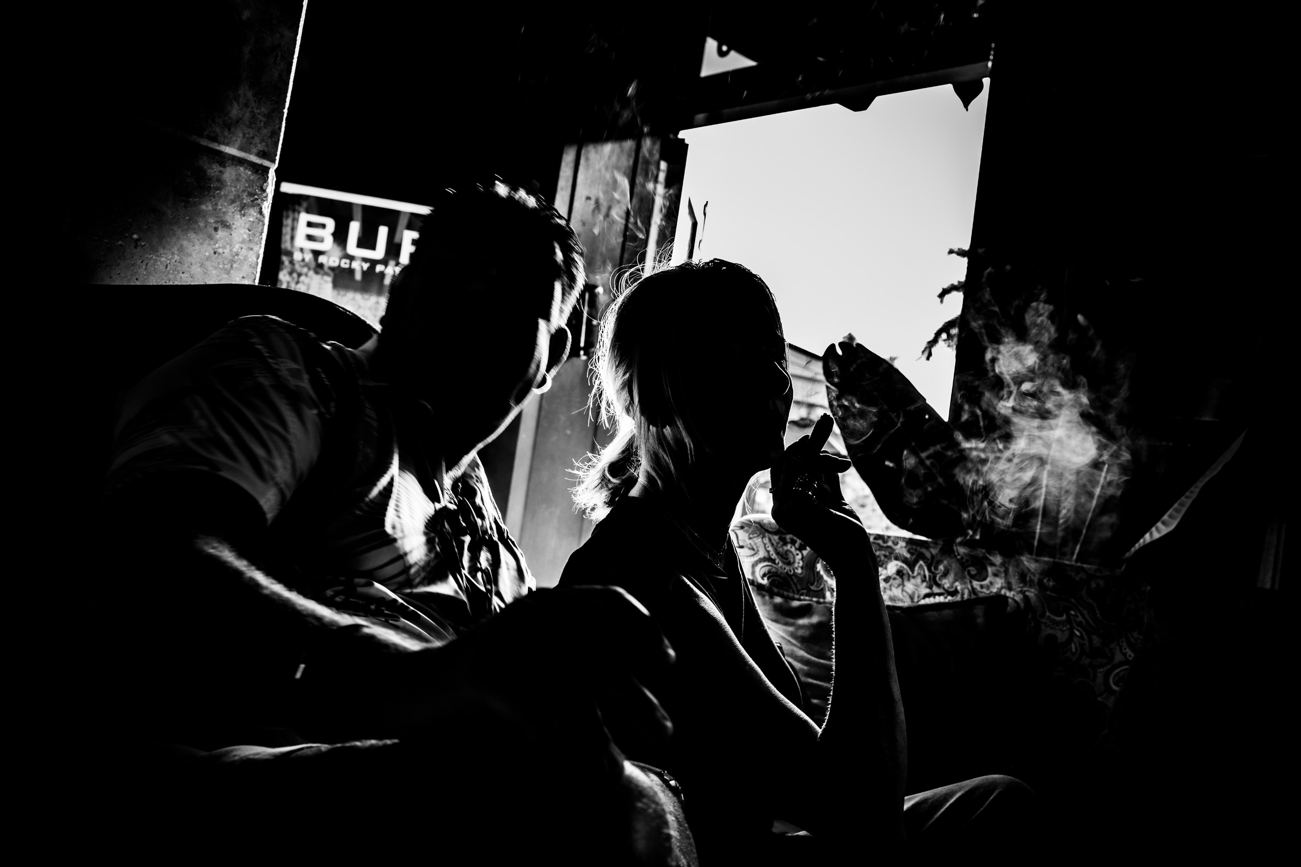 Burn Black and White Series. Out and About 239