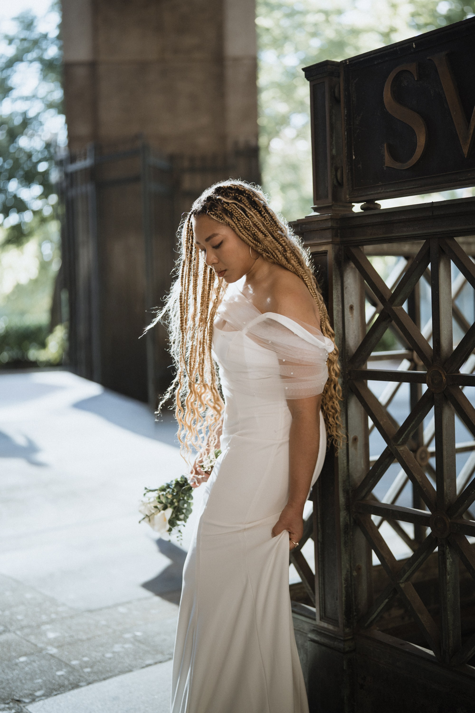 Raquel as a bride. Portrait and wedding photographer in New York