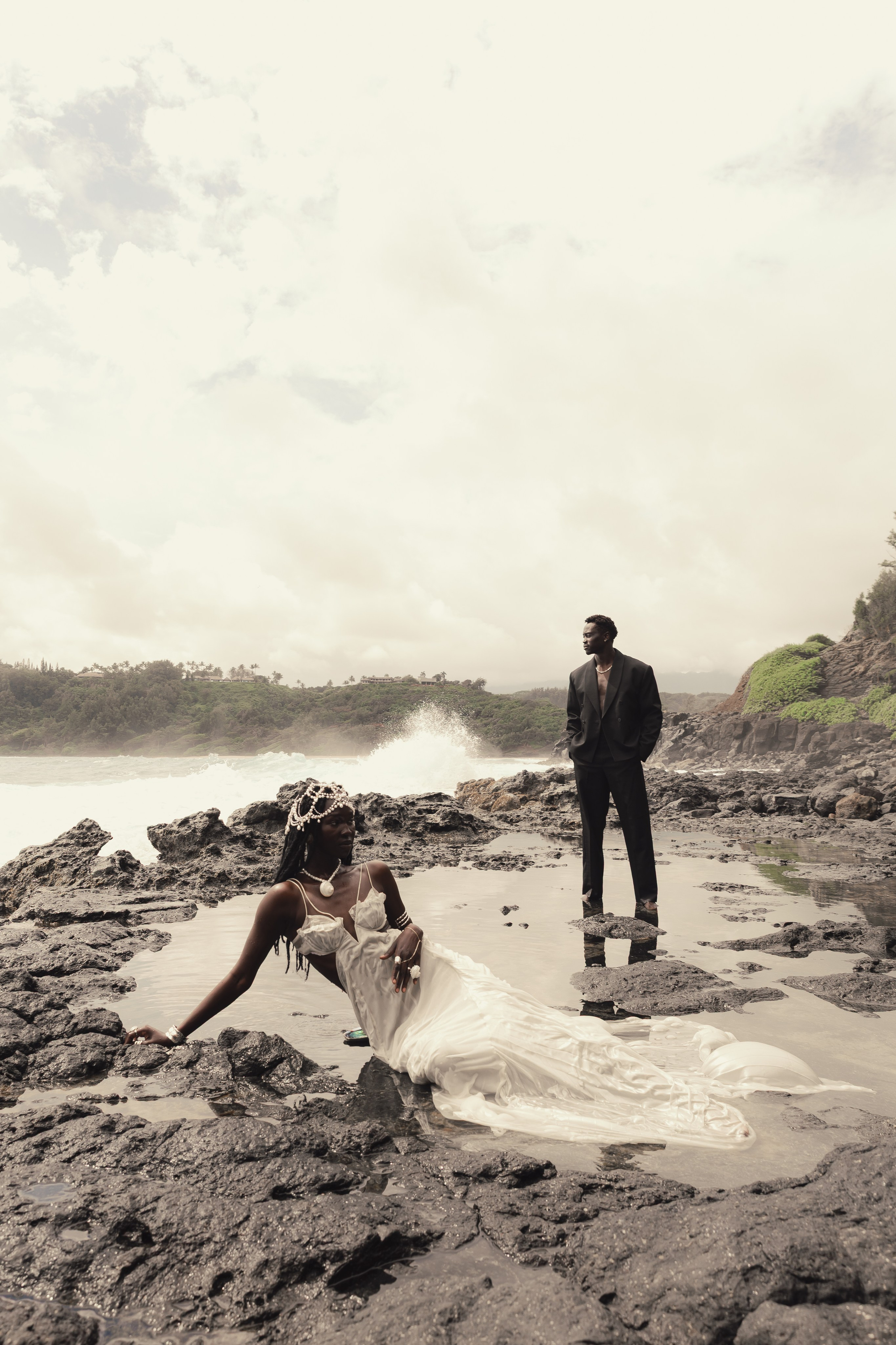 Ocean Inspired Editorial Bridal Session in Kauai