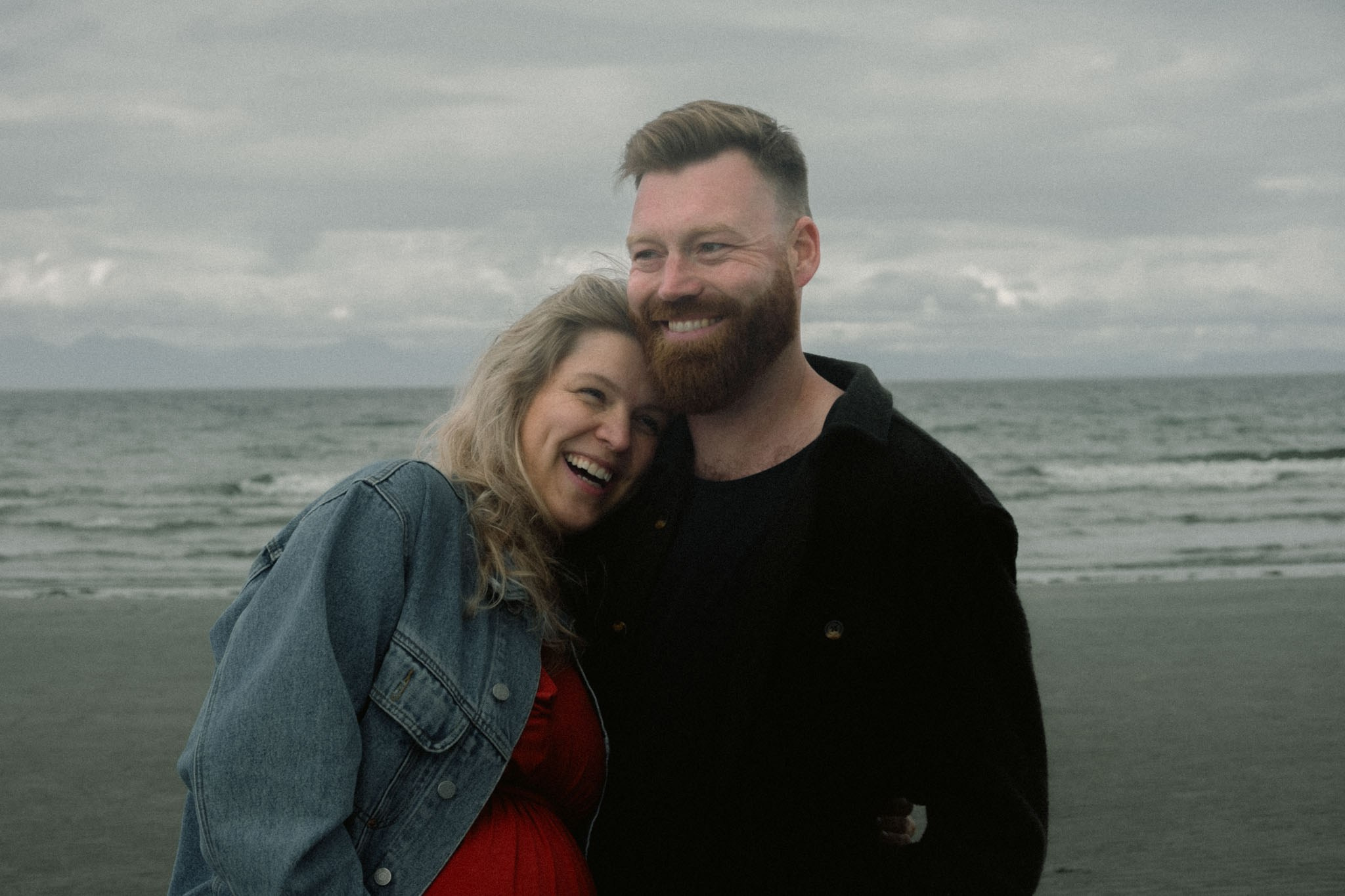 expressive portrait near the coastline, BC