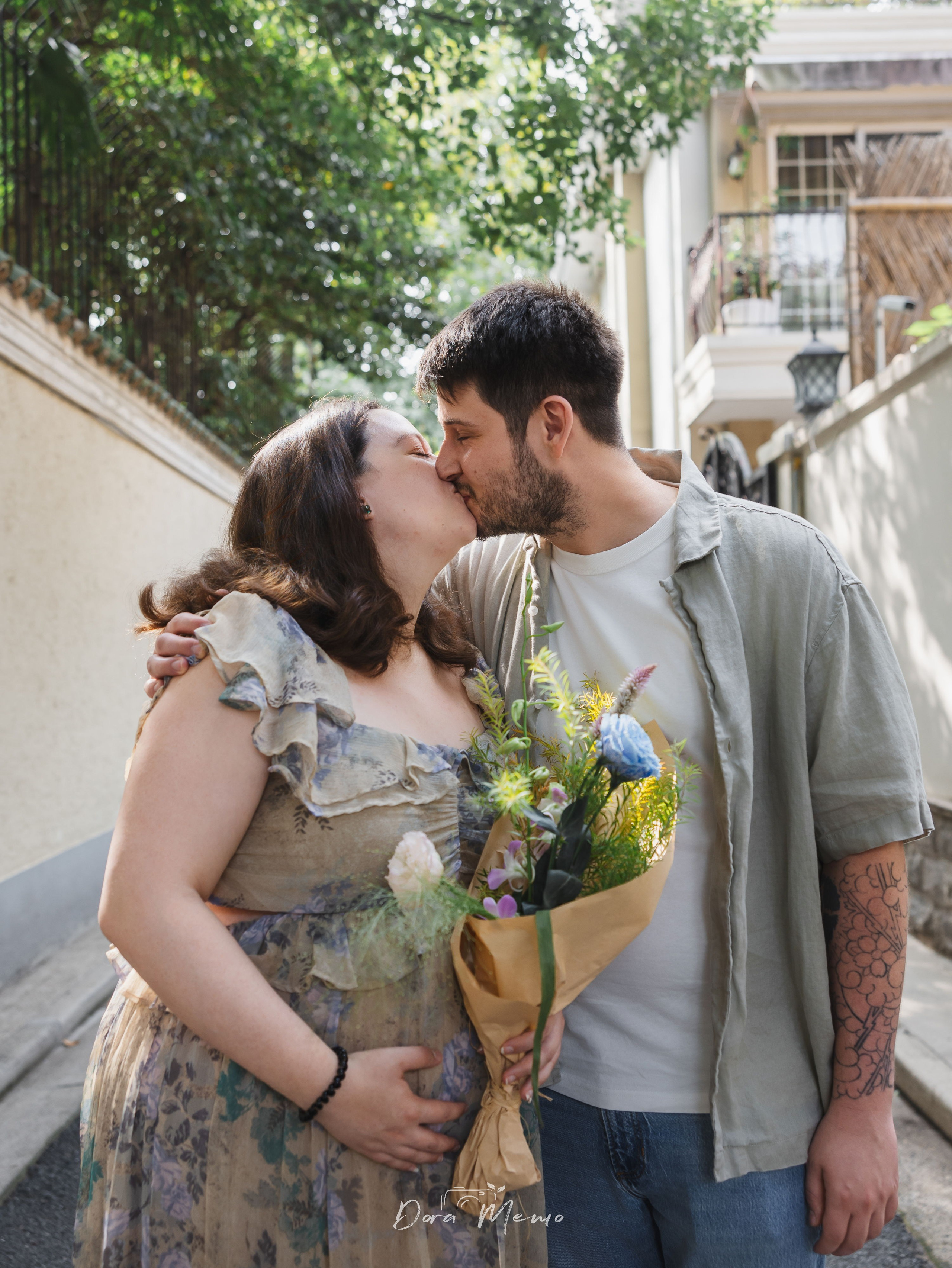 Candid photos of couple’s daily life. Shanghai Family Photographer Dora
