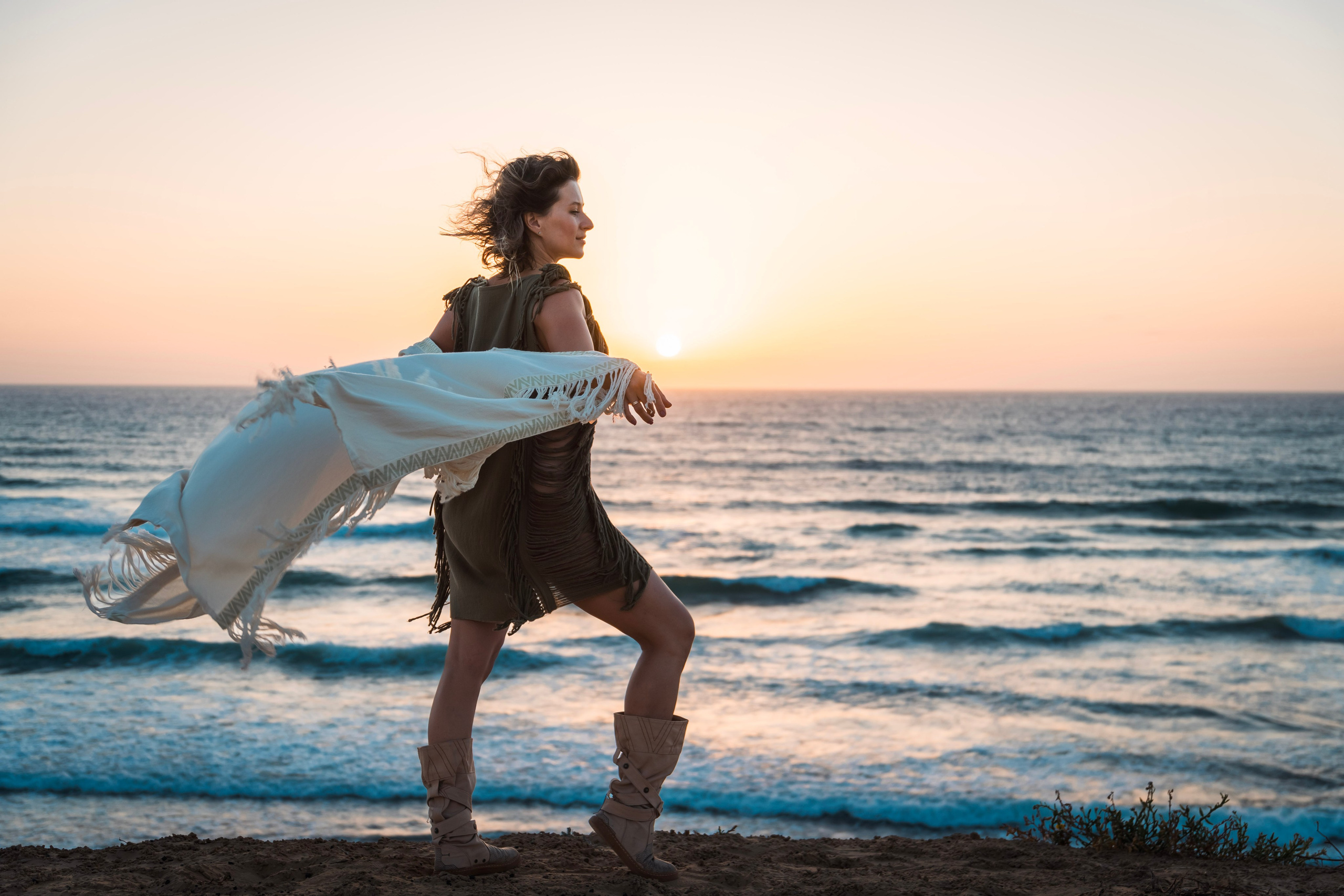 Olya and Cooper. Art and outdoor photography