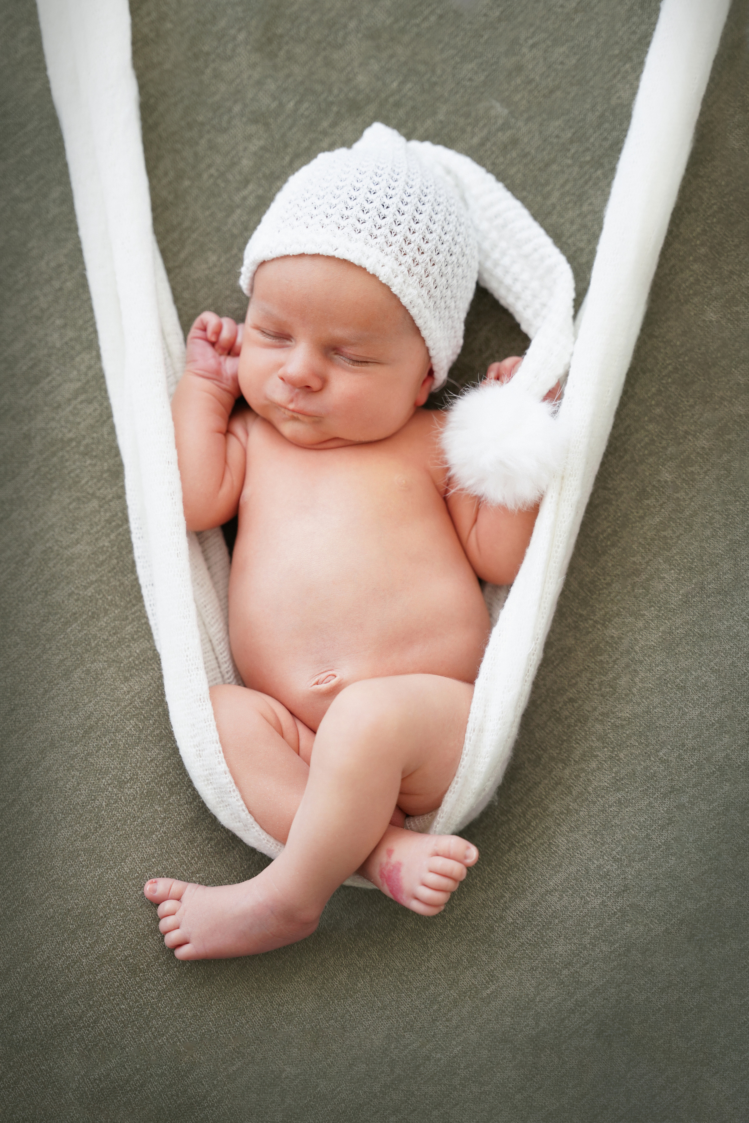 Schaukel als Dekoration im Babyshuting