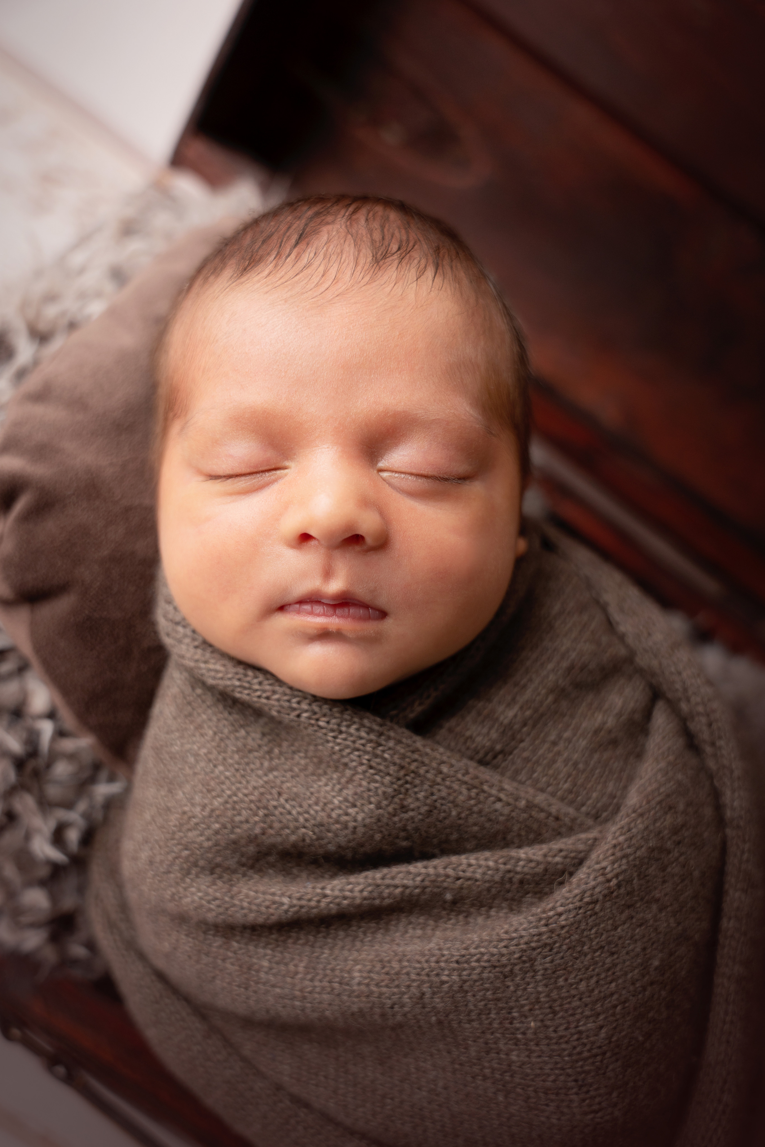 Porträt eines neugeborenen Jungen