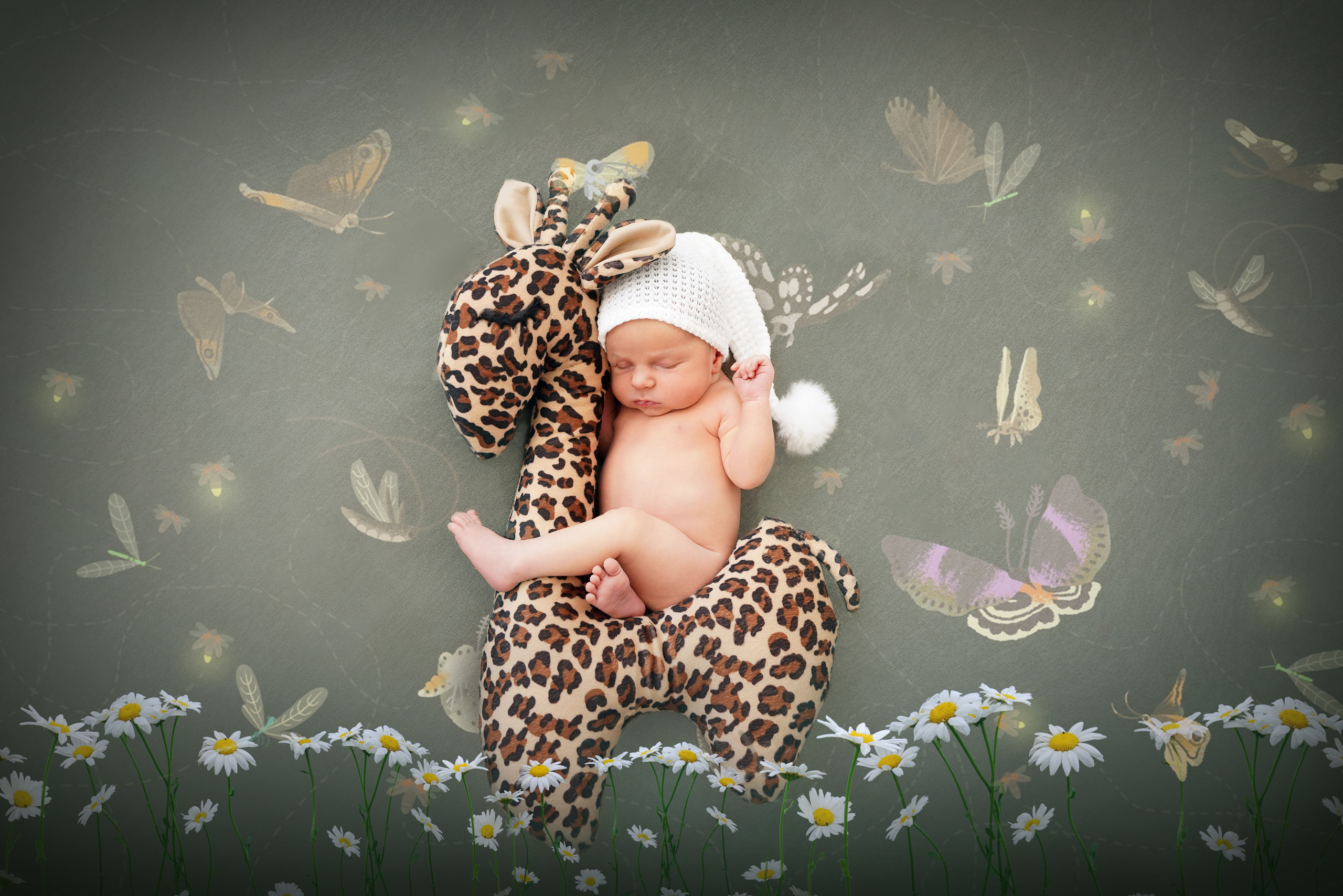 Karte mit Babyreiter aus Photoshop