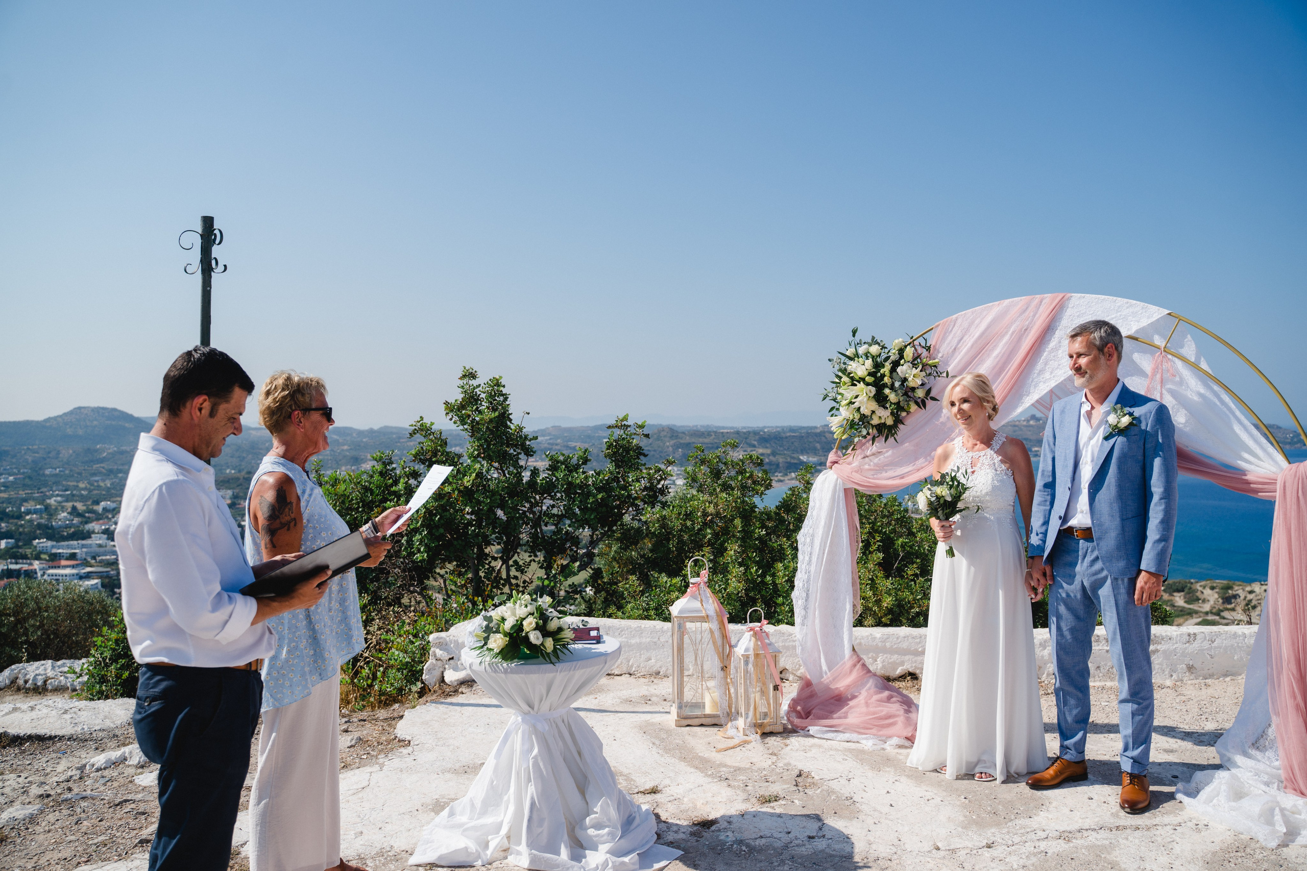 Bianca und Christian 18.6.2025. Heiraten auf Rhodos | Deutschsprachige Hochzeitsplanerin Griechenland