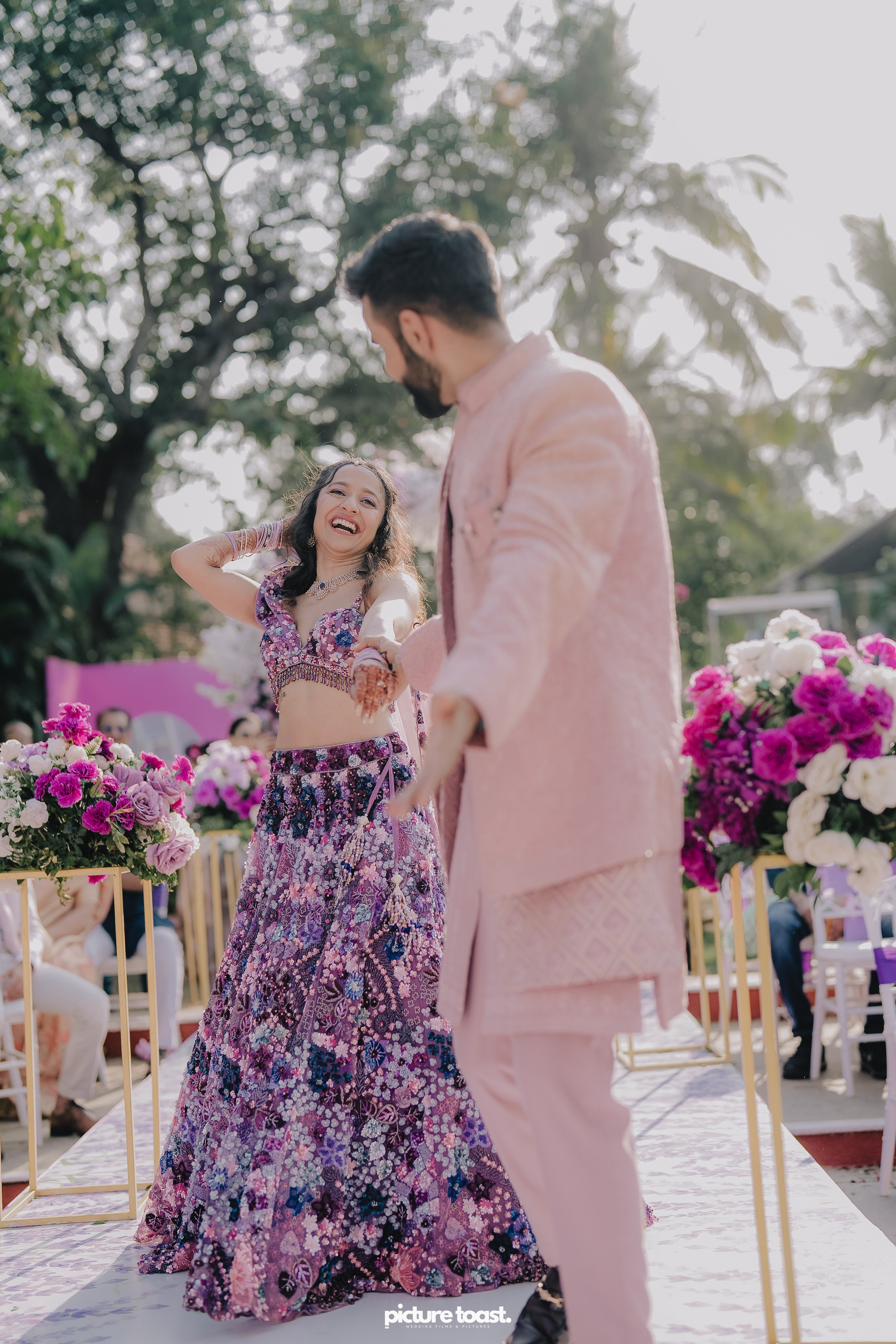 Varamala Ft. Barbie & Aneesh. Fine art Wedding Photographers in India & Canada