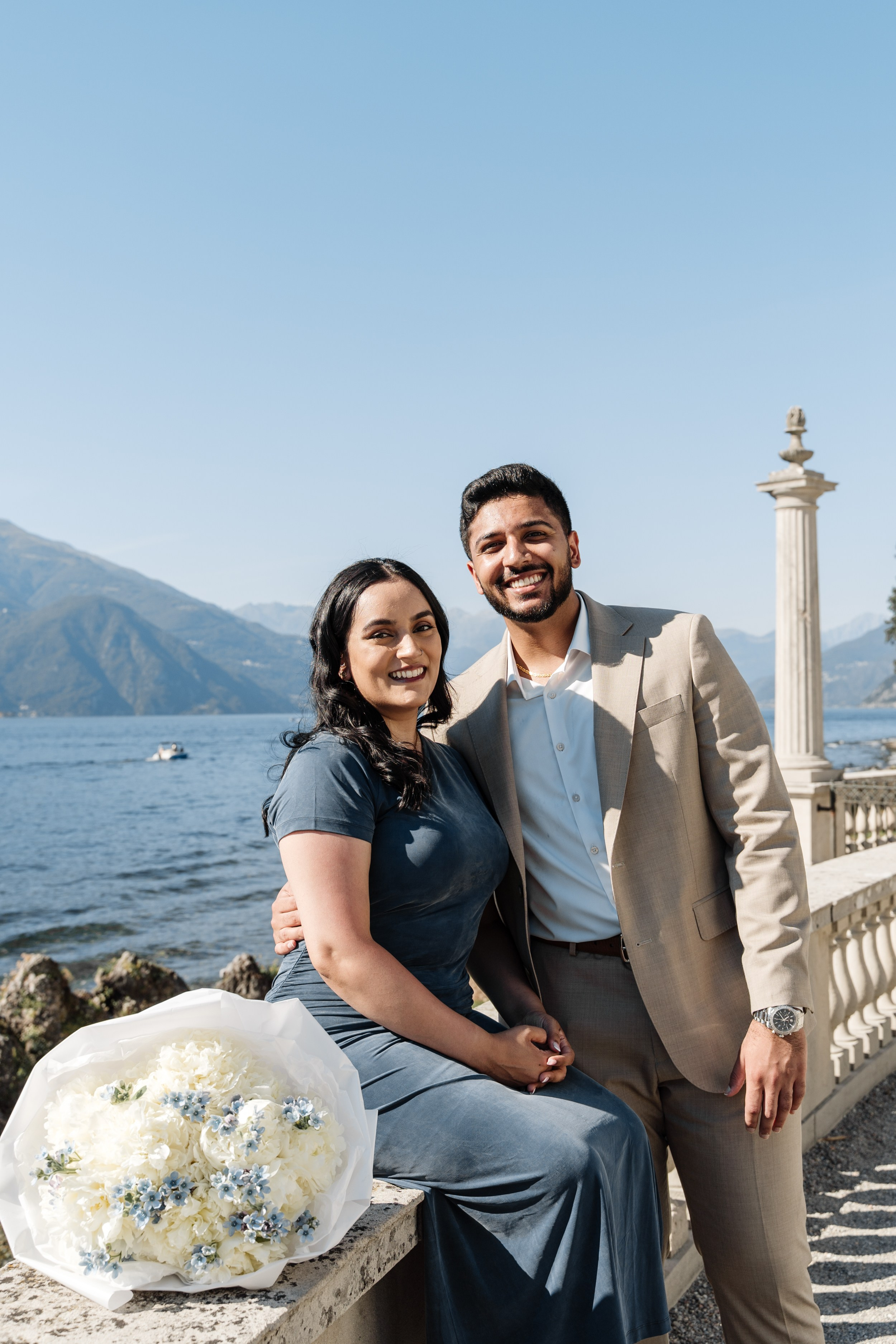 Villa Melzi Secret Proposal. Lake Como Proposal Photographer | Surprise Proposals & Engagements