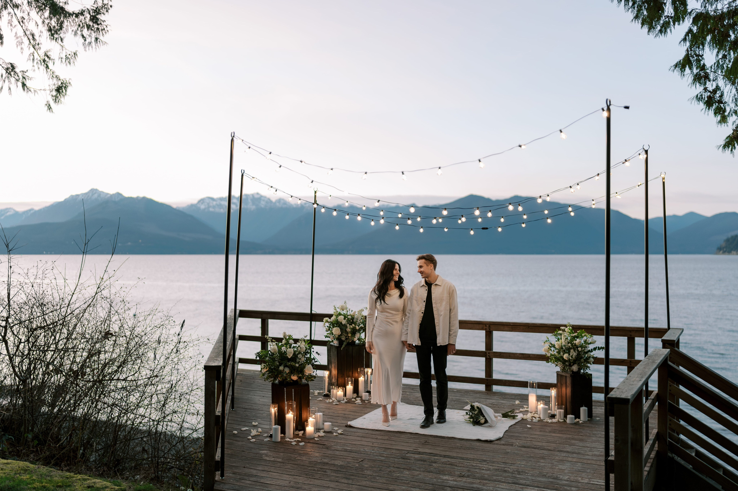 Proposal. January 2025. Seabeck, Washington State. EVAN ARISTOV WEDDING PHOTOGRAPHY — Seattle Wedding Photographer