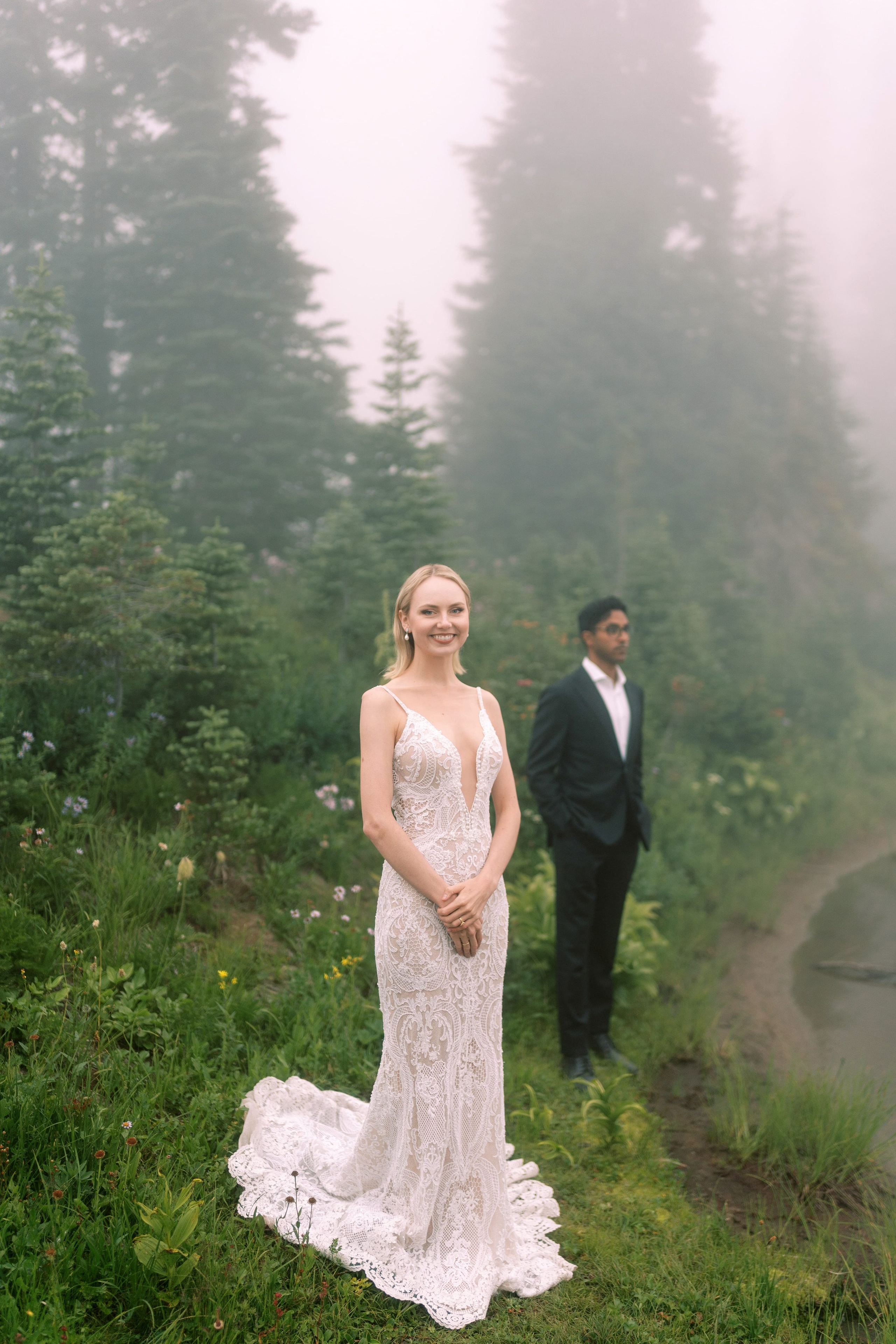 Rachel & Ryan Wedding photoshoot. August 2024. Little Tipsoo Lake, WA Day 2. EVAN ARISTOV WEDDING PHOTOGRAPHY — Seattle Wedding Photographer