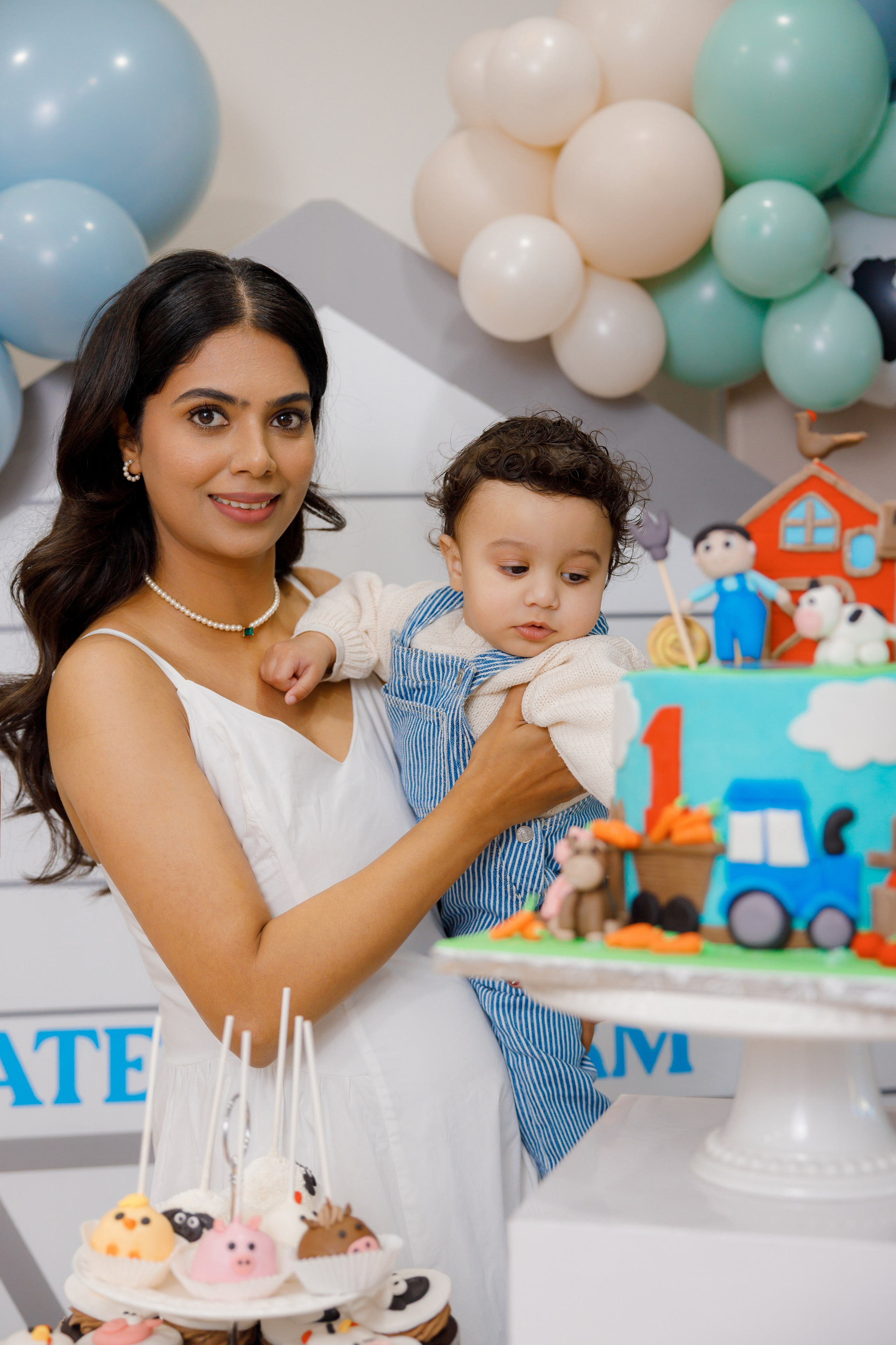 Fateh’s 1st birthday. Home