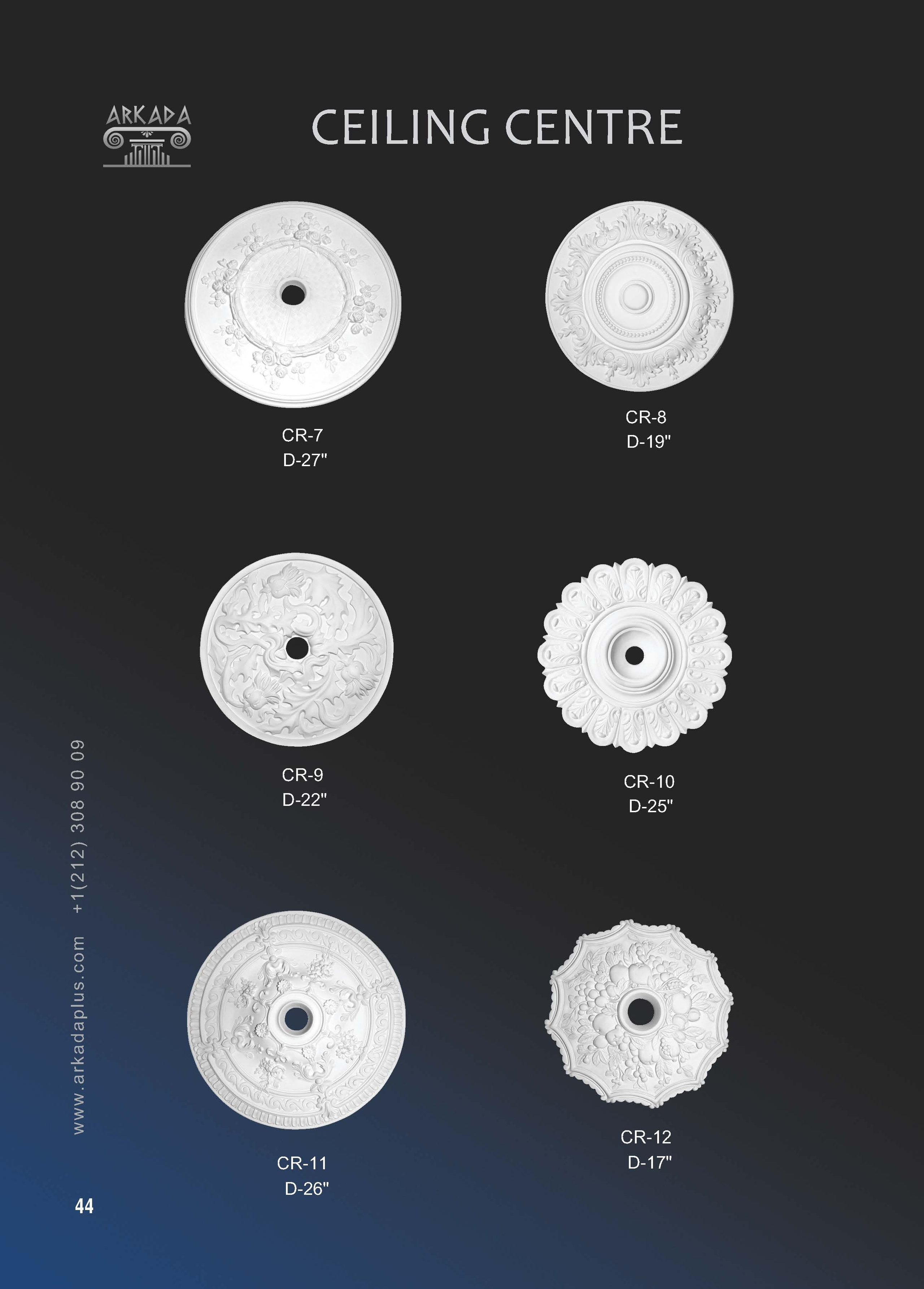 Catalog pages. Plaster molding