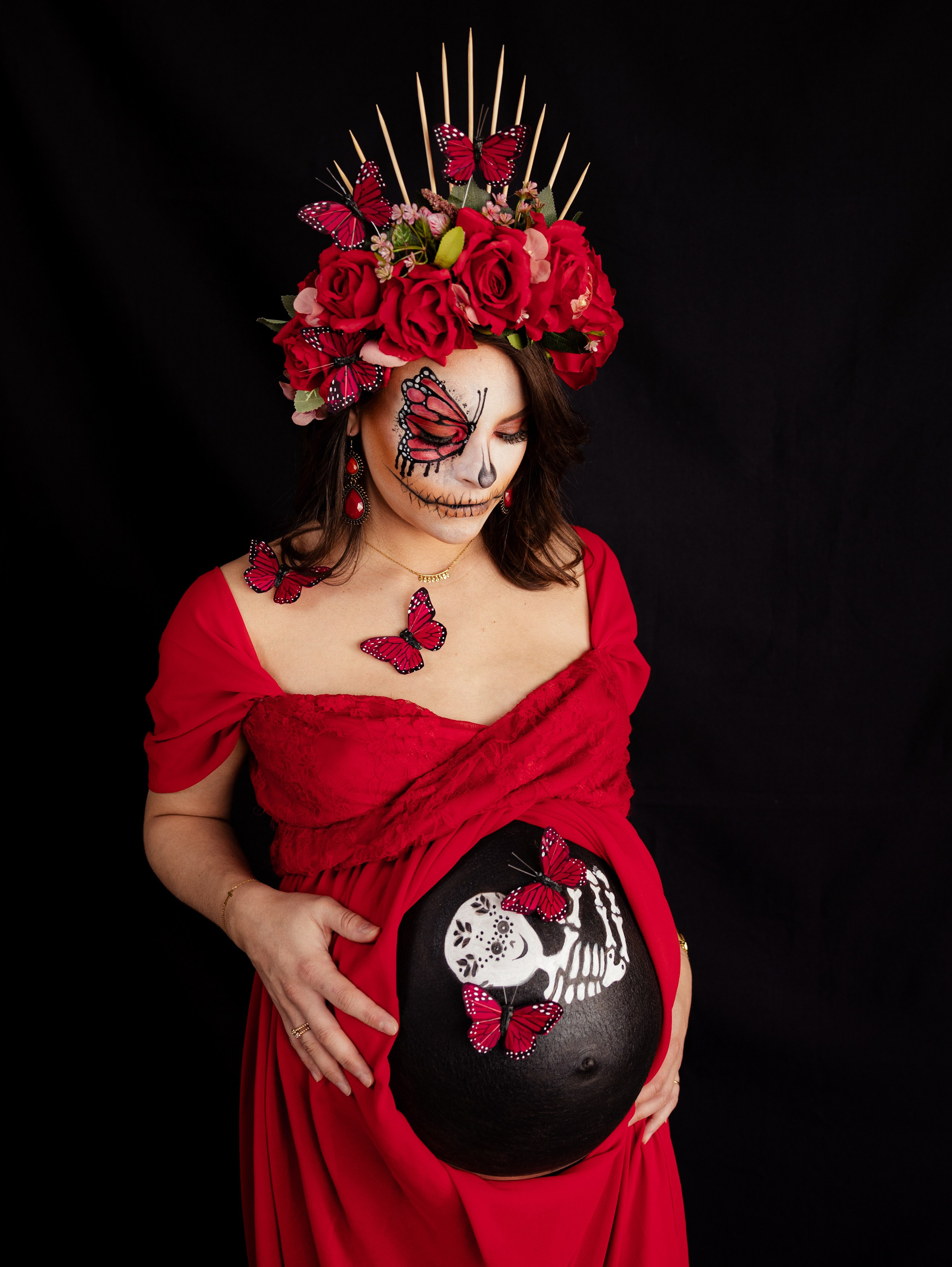 La Catrina | Maternity Photoshoot. Лайфстайл и семейный фотограф в г. Писек Чехия Оксана Телупилова