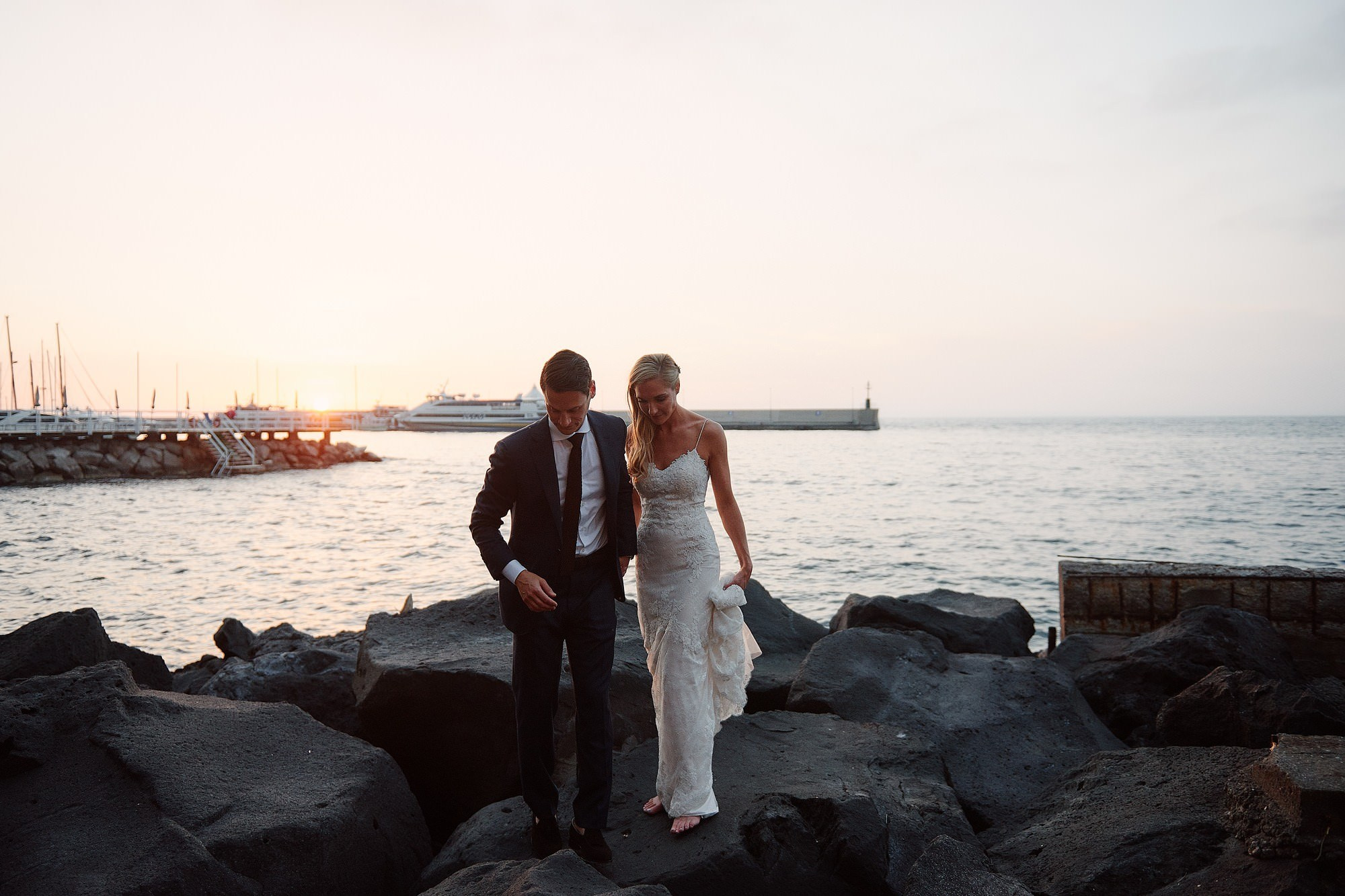 Sunset wedding photography Sorrento Amalfi Coast Italy