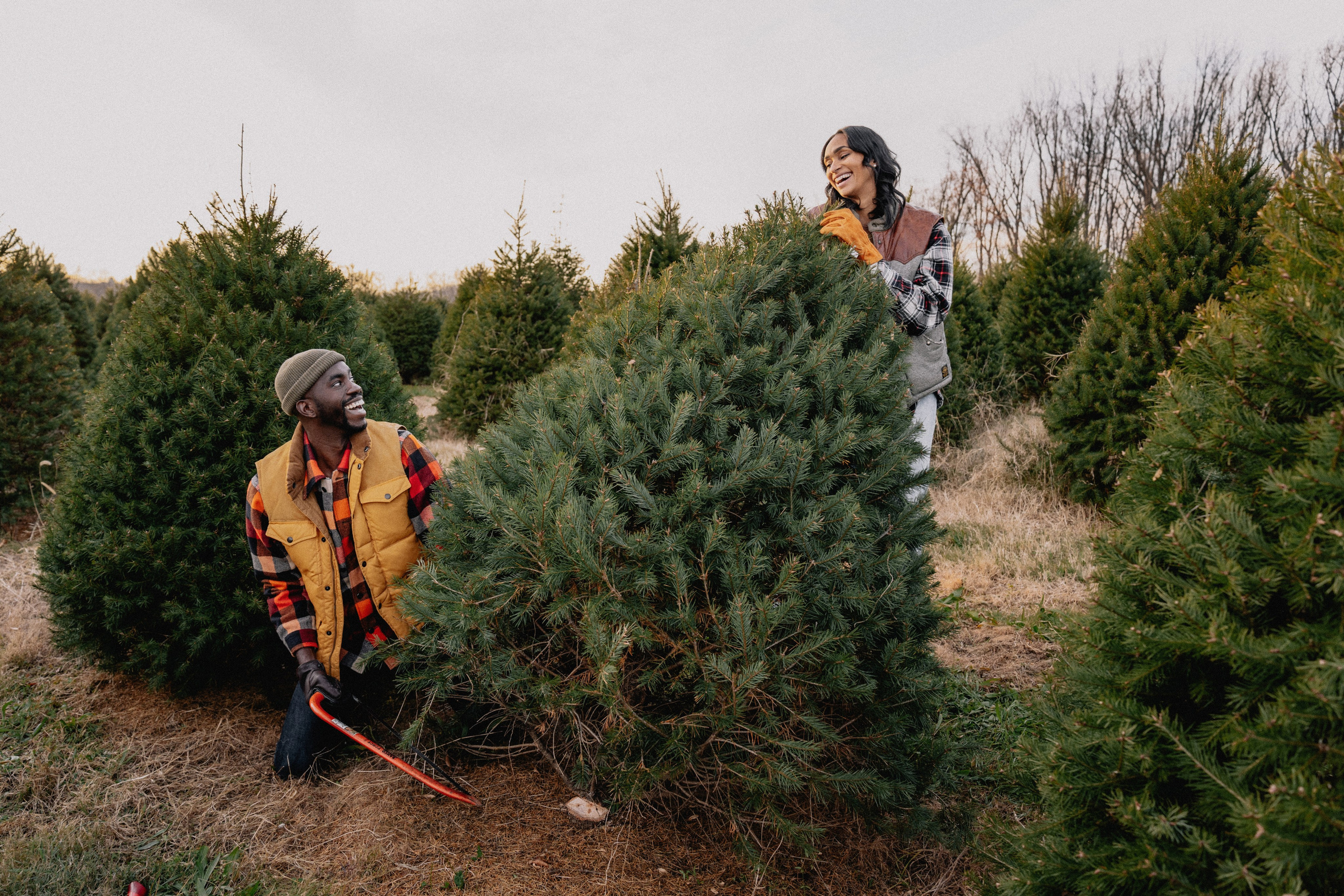 Kristen and family christmas farm. Wedding and family photographer and videographer PA, NJ, NY, DE, MD