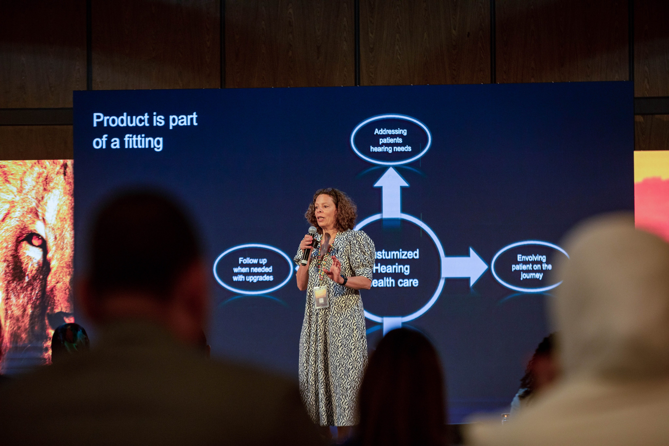 Audience POV of speaker on stage- professional Nairobi corporate photography