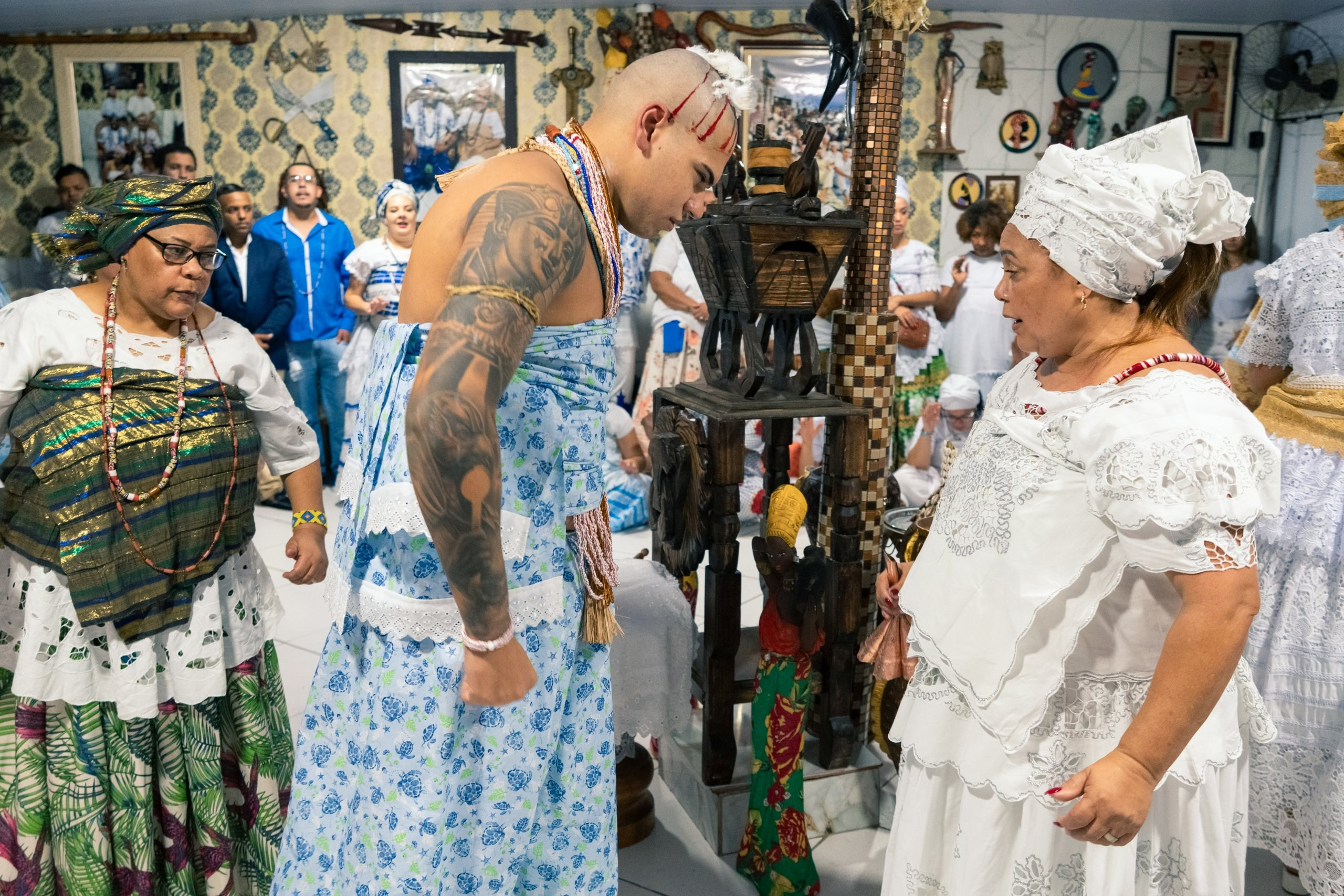 19/04/2025 — Iniciação Oloyê Pablo, Ajoyê Maria Júlia e Iyawo Arthur. Aladá Produções