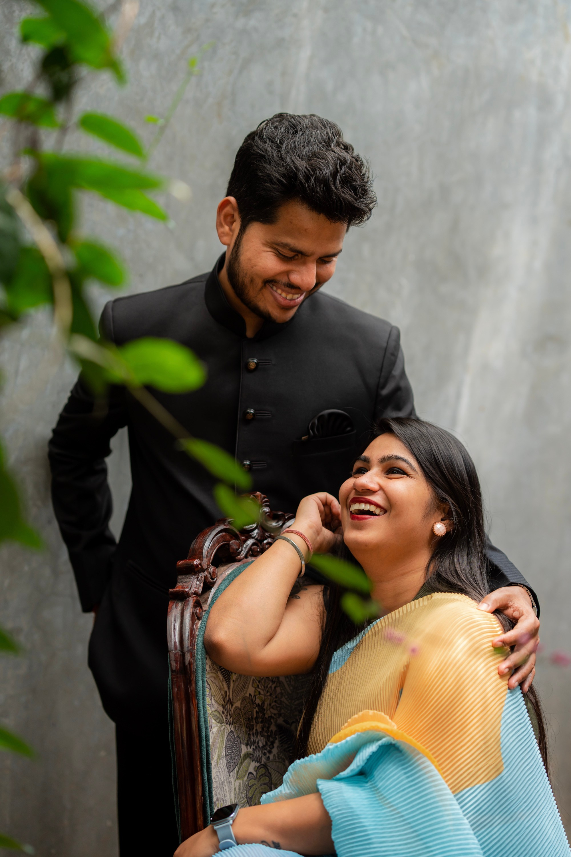 Prakriti & Ayush, Pre-Wedding Shoot at Shibravyi Courtyard, Bangalore | Truly Yours