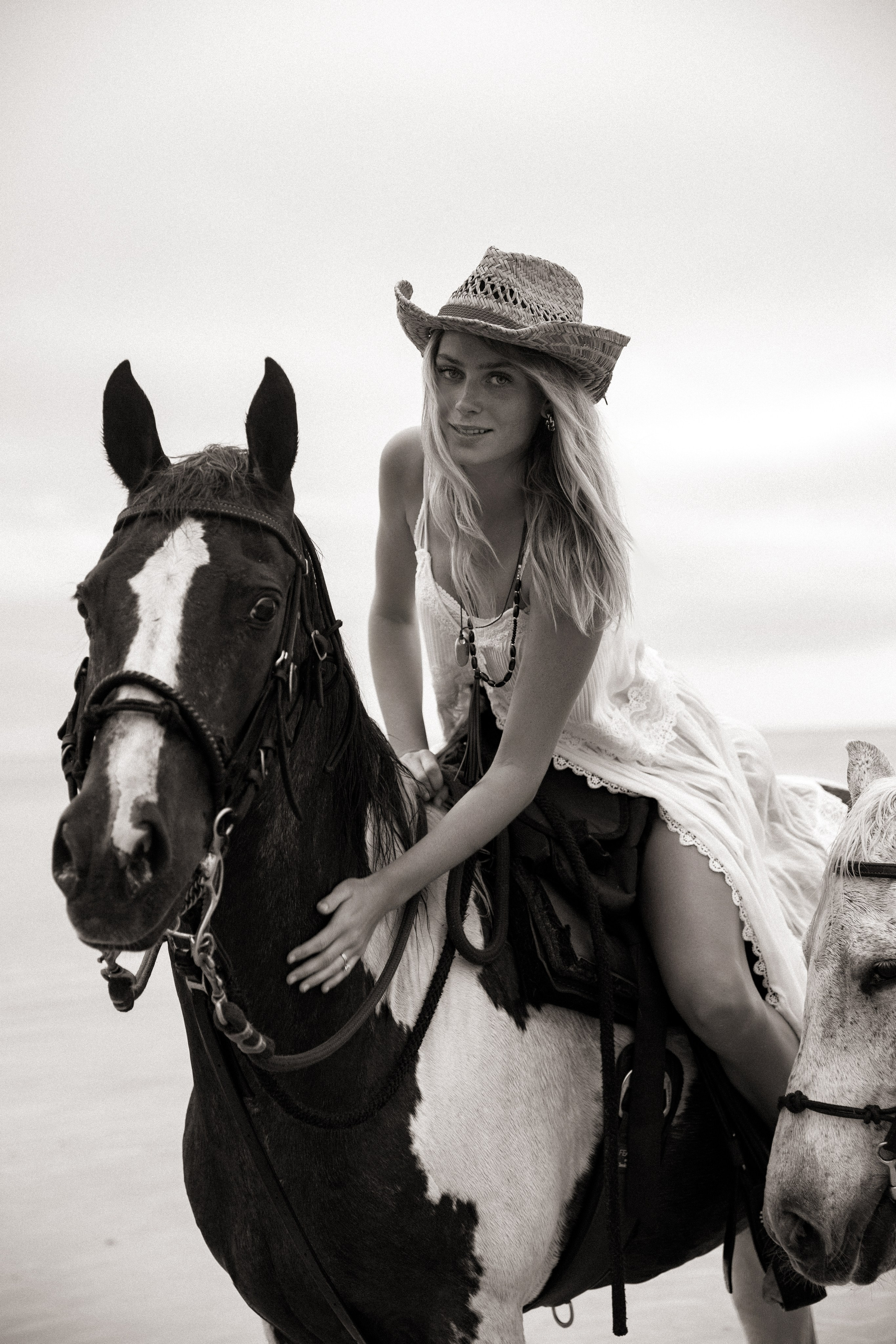 Sunset Horseback Couples Shoot on the Beach in Miami