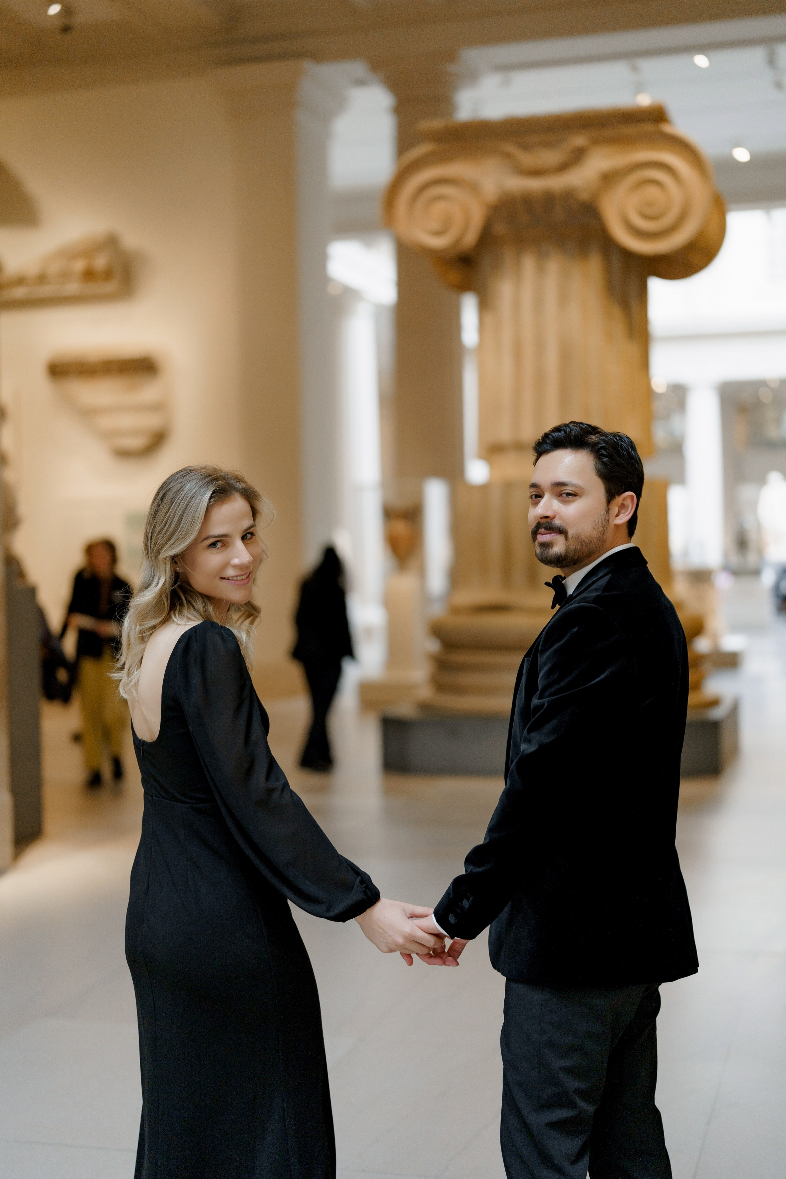 Caroline and Brendan’s Museum MET and Library Engagement Shoot. Wedding photographer and videographer New York | New Jersey