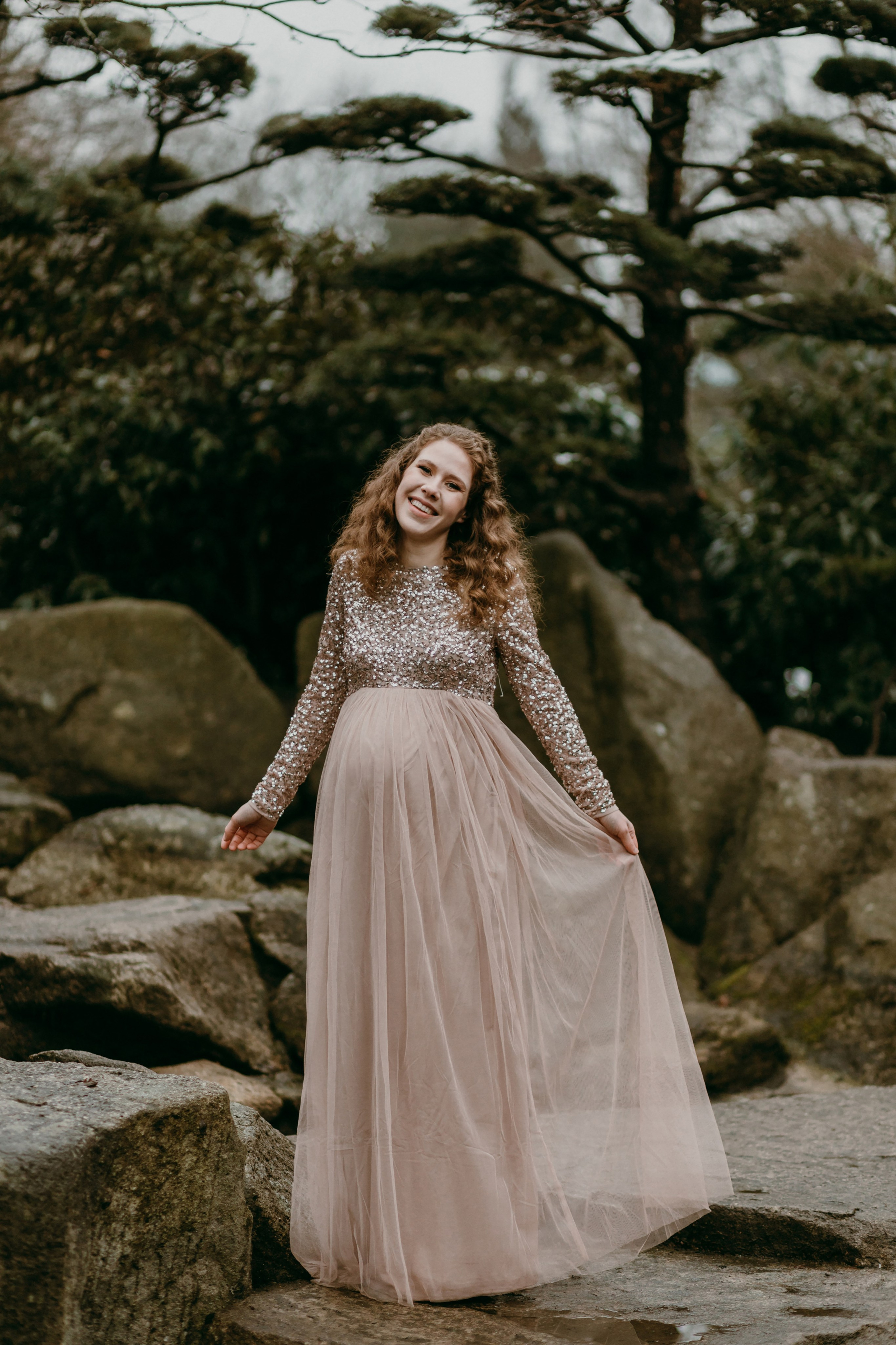 Babybauch-Fotoshooting in Planten un Blomen in Hamburg. Maria Chistyakovа — Fotografin in Karlsruhe, Baden-Baden und Umgebung