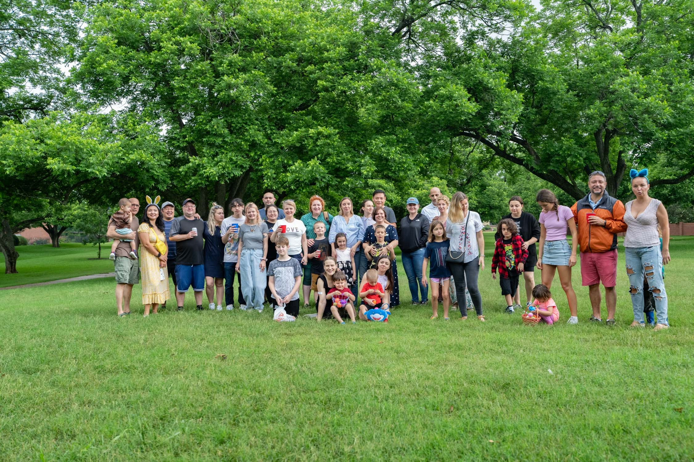 Easter picnic. Photographer Irina Kozhemyakina. Houston
