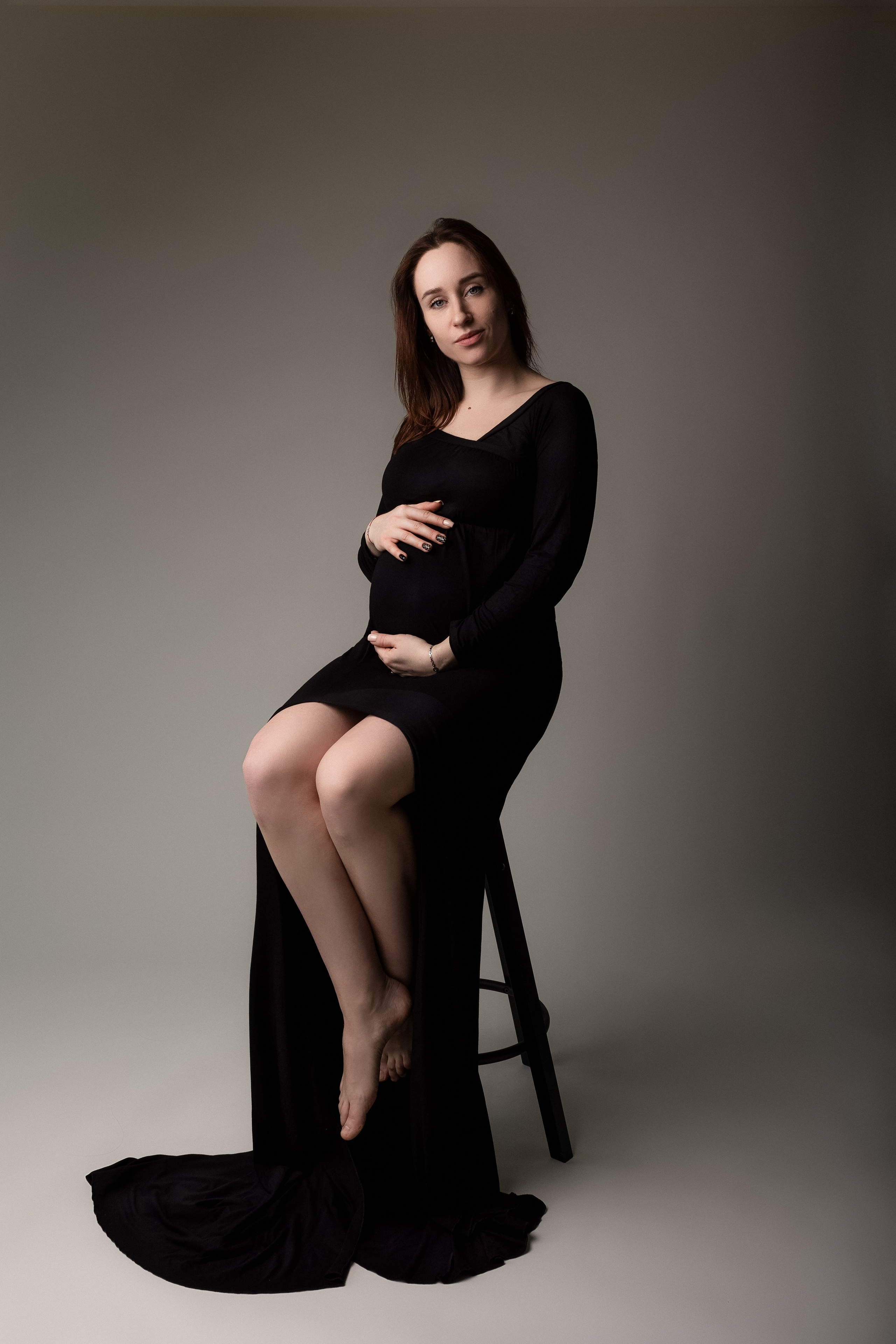 Laukimo (nėščiosios) fotosesija Marijampolėje, fotostudijoje