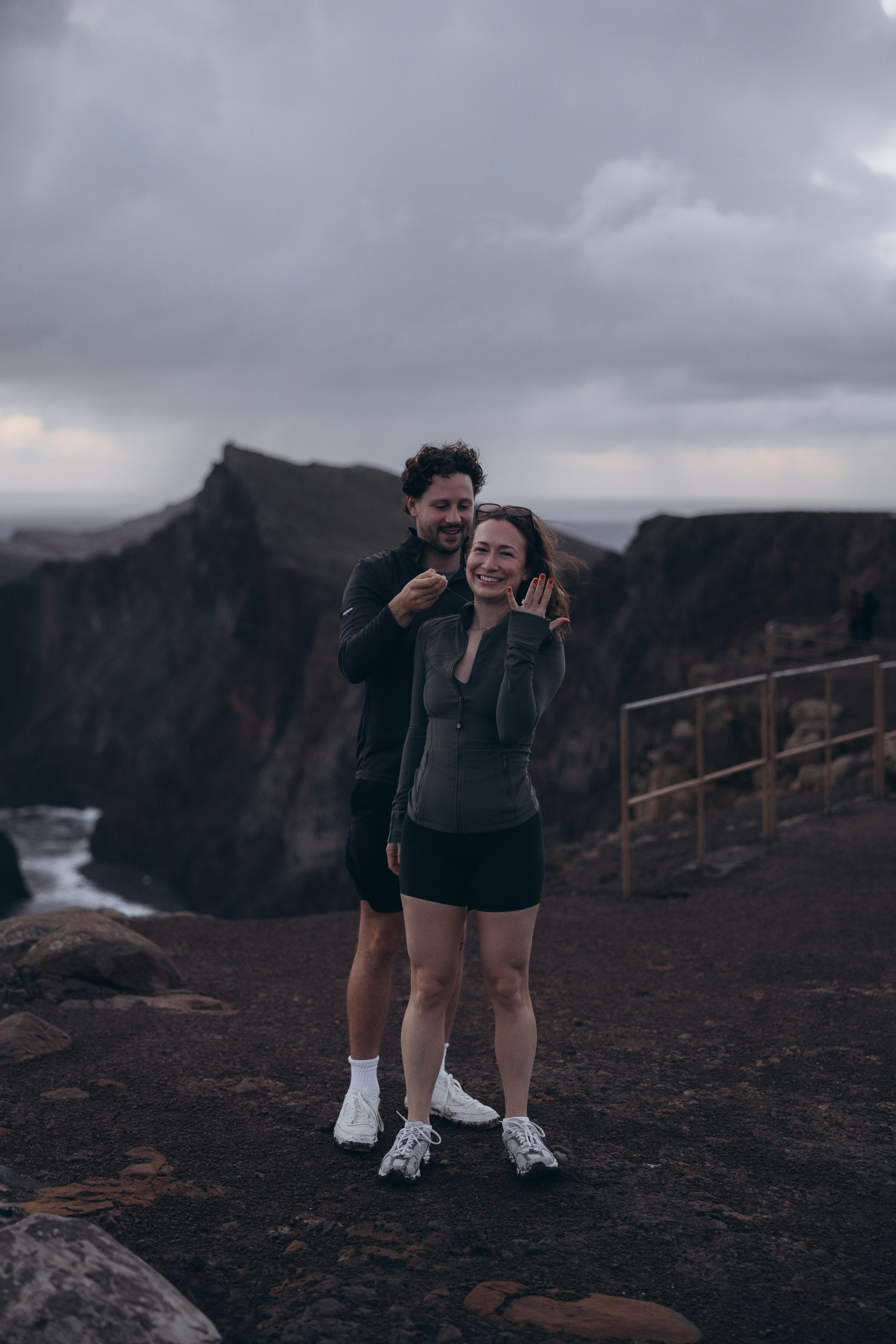 Sunrise proposal in Caniçal, Madeira