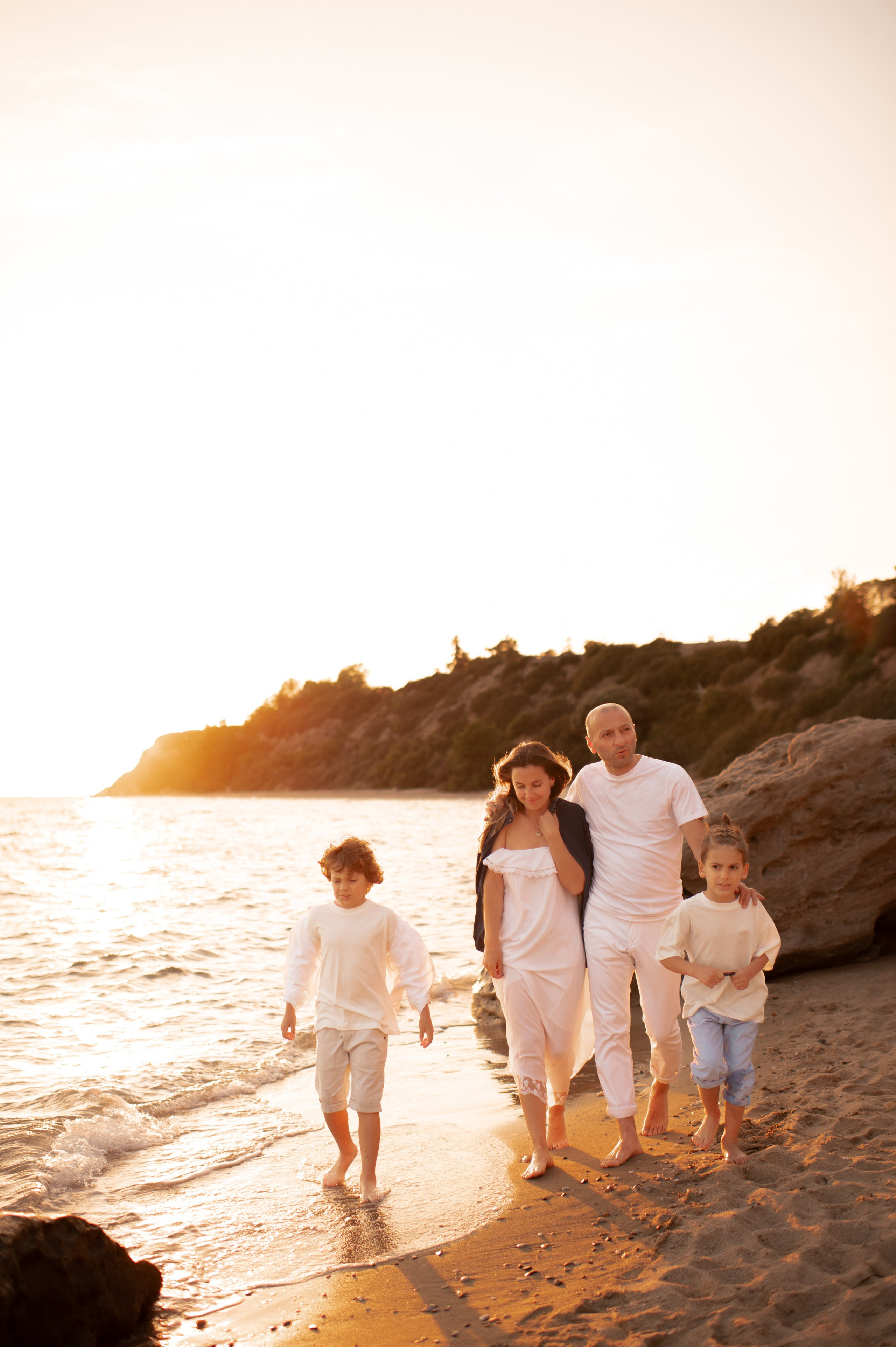Family Sunset Beach. Семейная, детская, портретная и предметная фотосъемка в Салониках