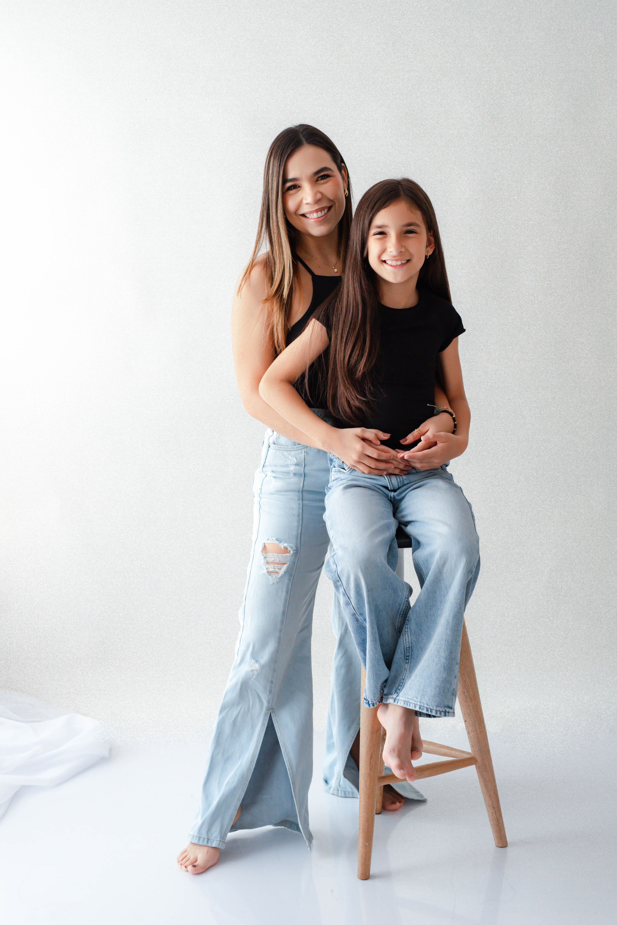 Mamá e hija. Rose Miranda - Fotógrafa de niños y familias en Barranquilla