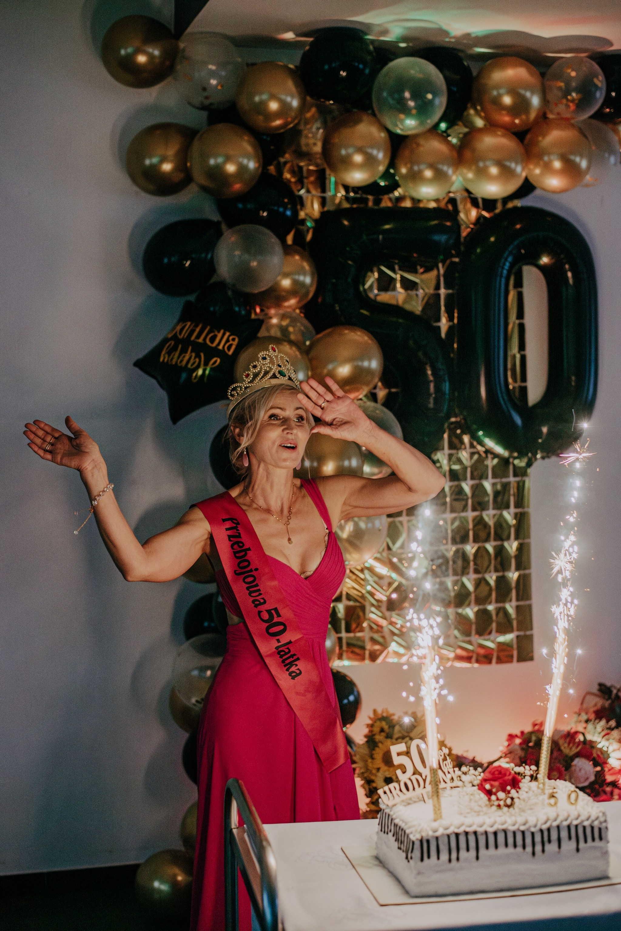 50te urodziny Anety. Dominika Strachacka Fotografia | Fotograf ślubny i rodzinny Opole Lubelskie Lublin