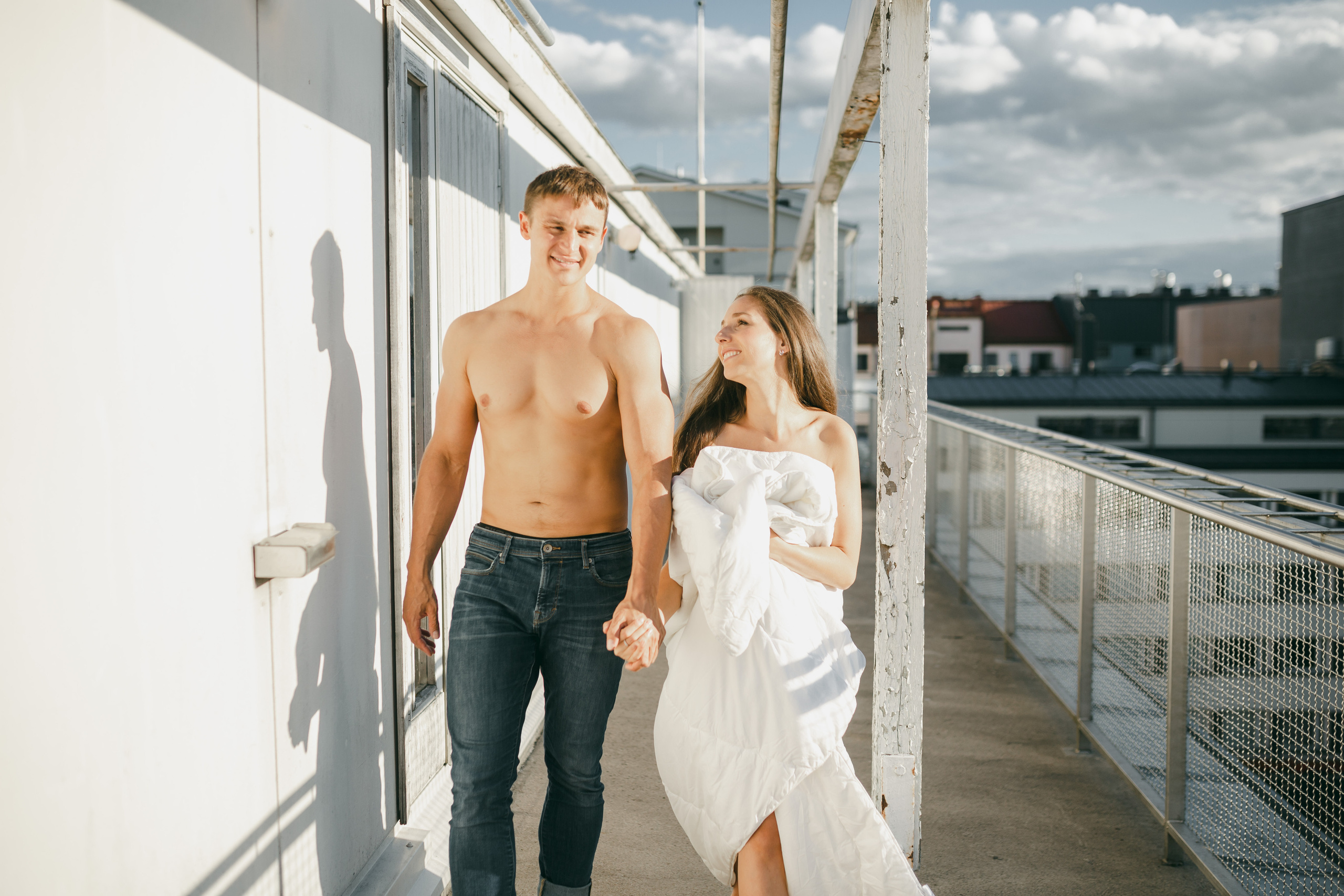 Love Story in a balcony. Valokuvaaja Lahti, Helsinki Elena Salonen