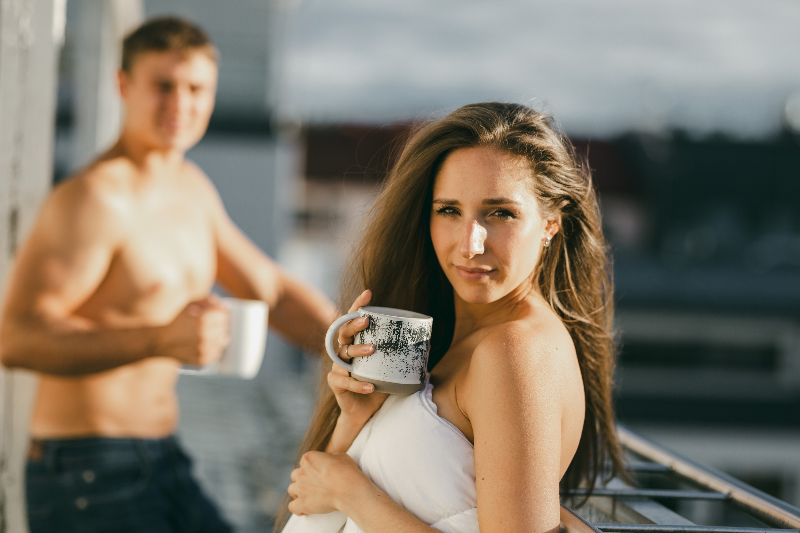 Love Story in a balcony. Valokuvaaja Lahti, Helsinki Elena Salonen