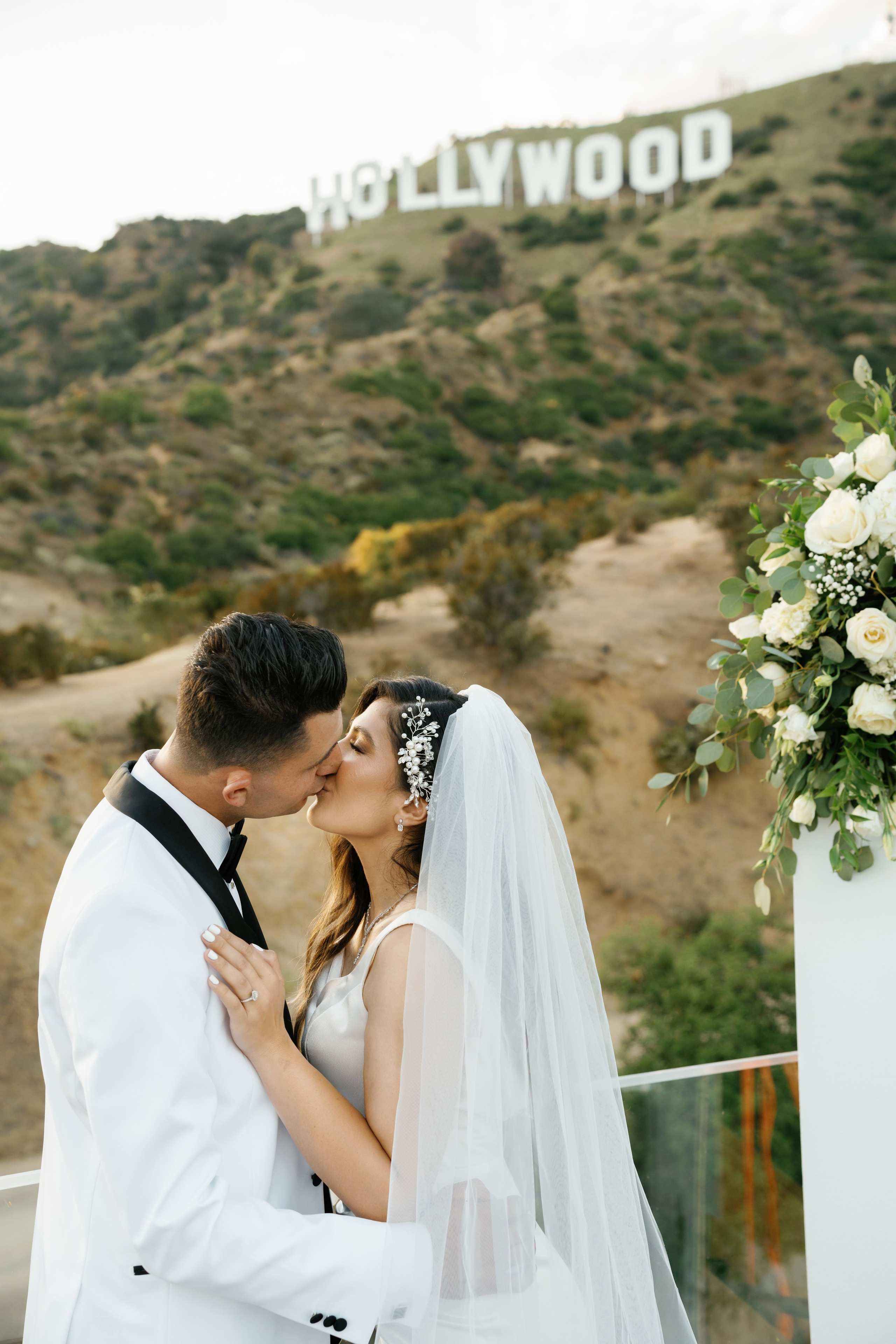 Wedding at the Hollywood Sign Venue, Los Angeles, California. Wedding Photography & Videography Team in California, Los Angeles, San Francisco, San Diego and Travel