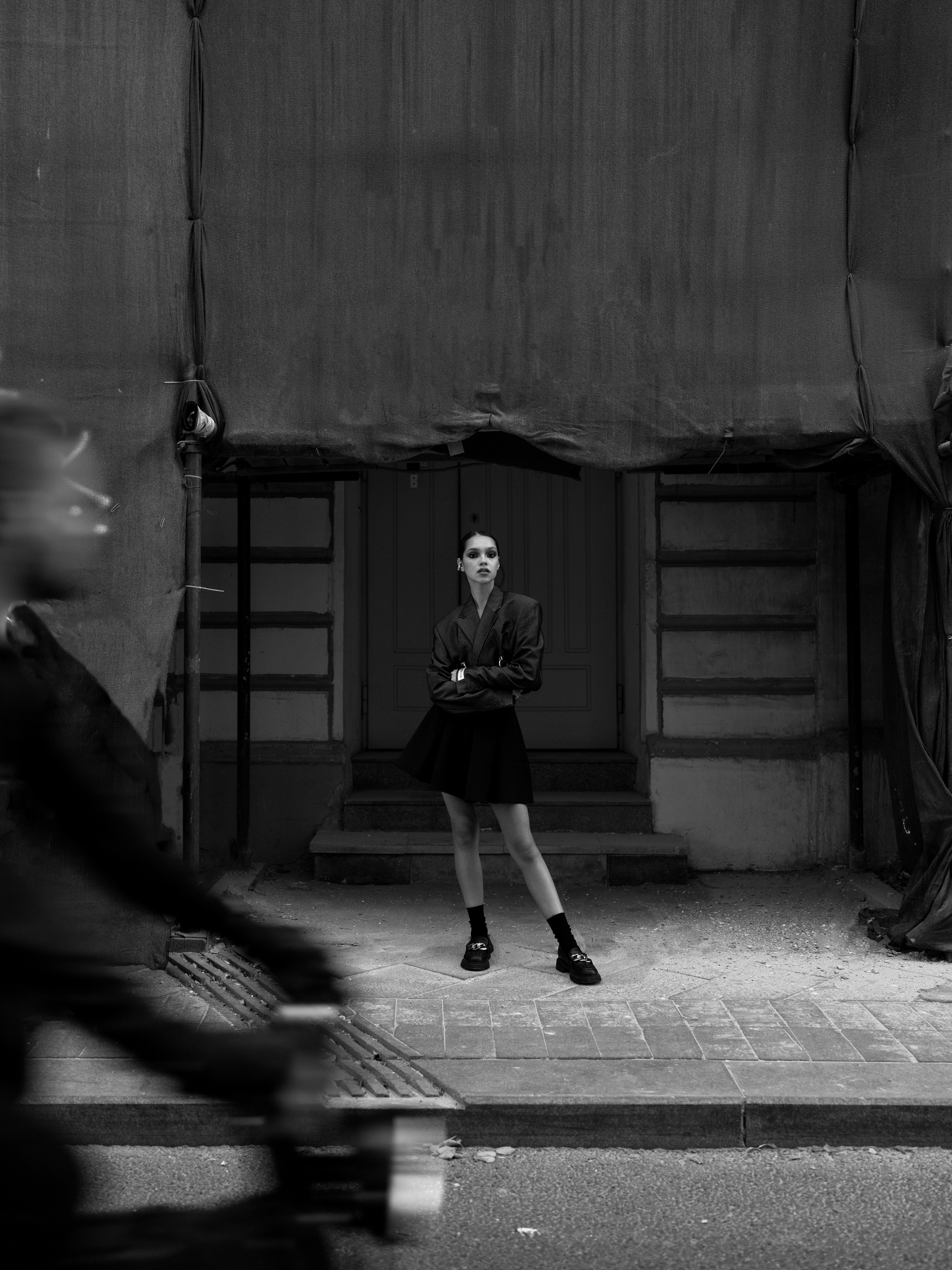 Street test shoot with Daria. Stylist