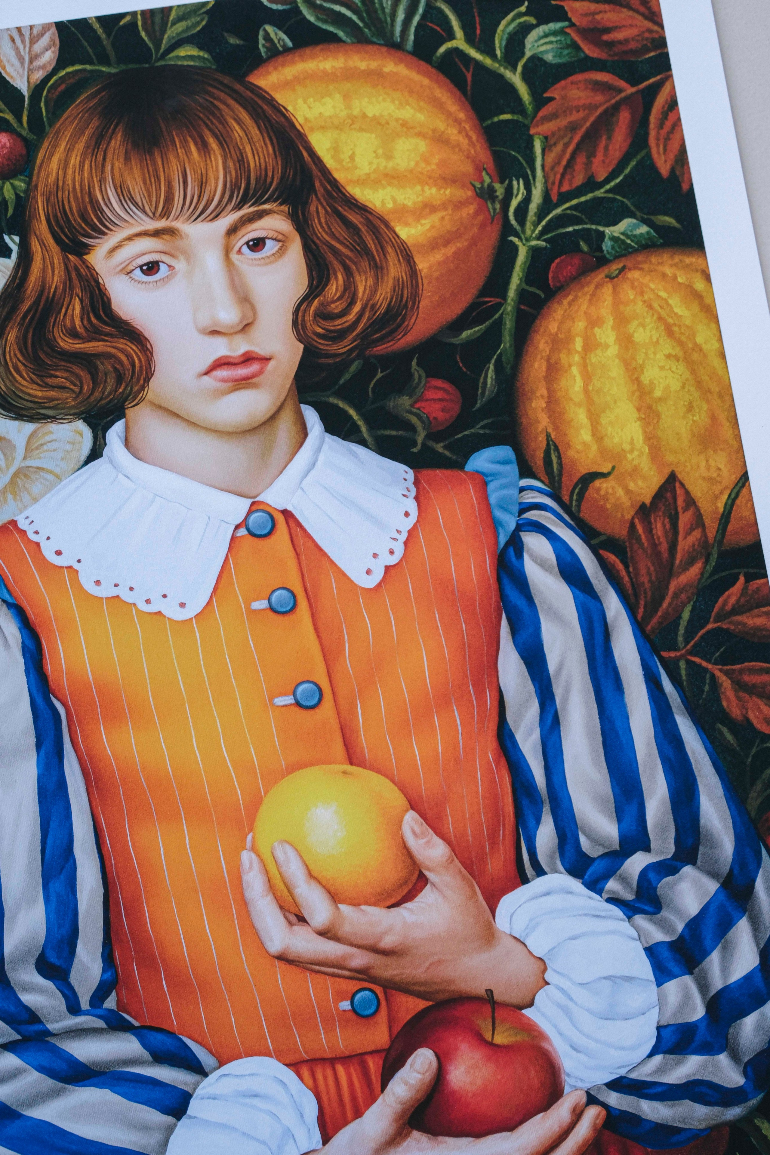 Portrait with an Orange. ELEN BEZHEN